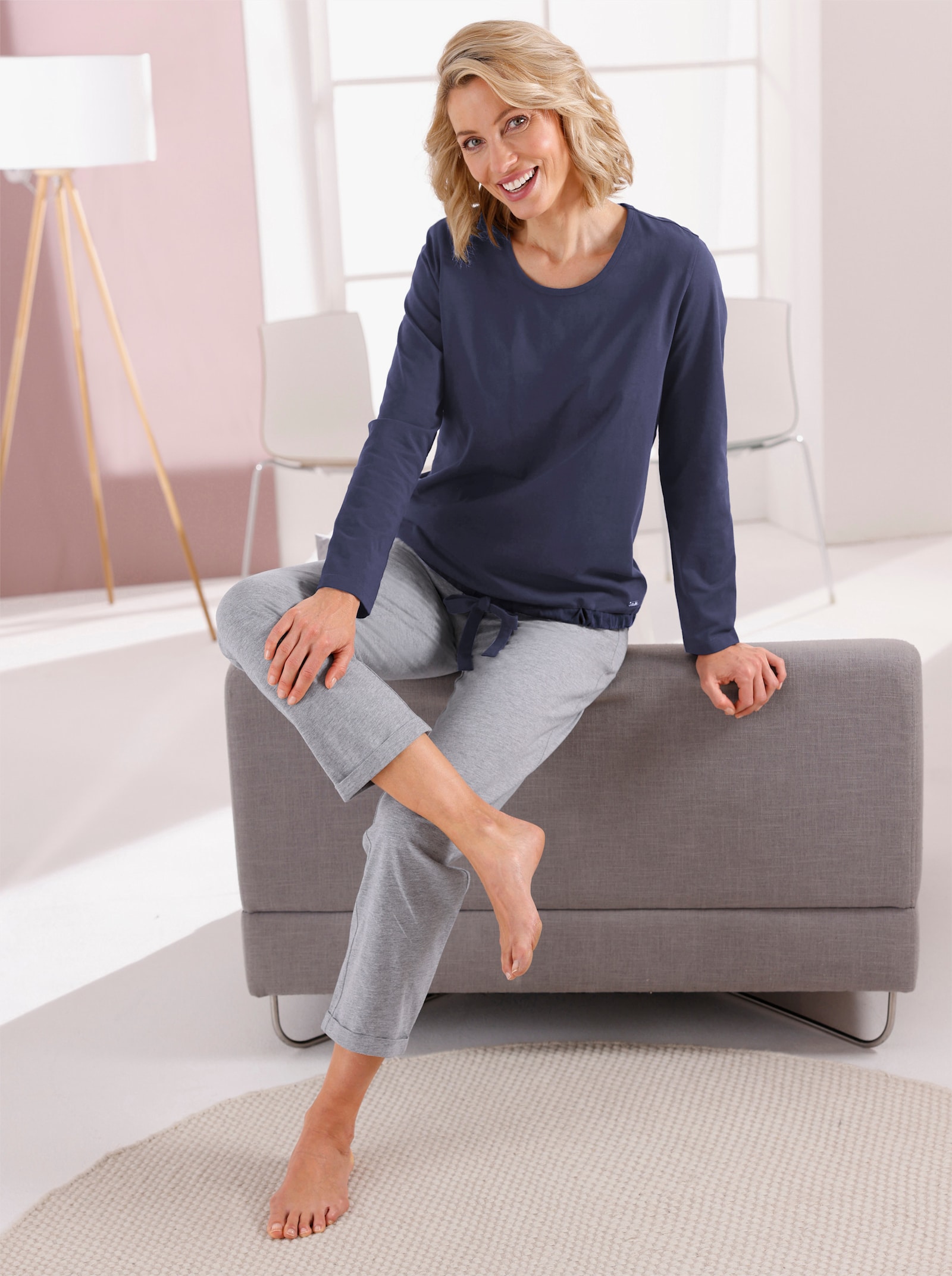 feel good Hose - grau-meliert