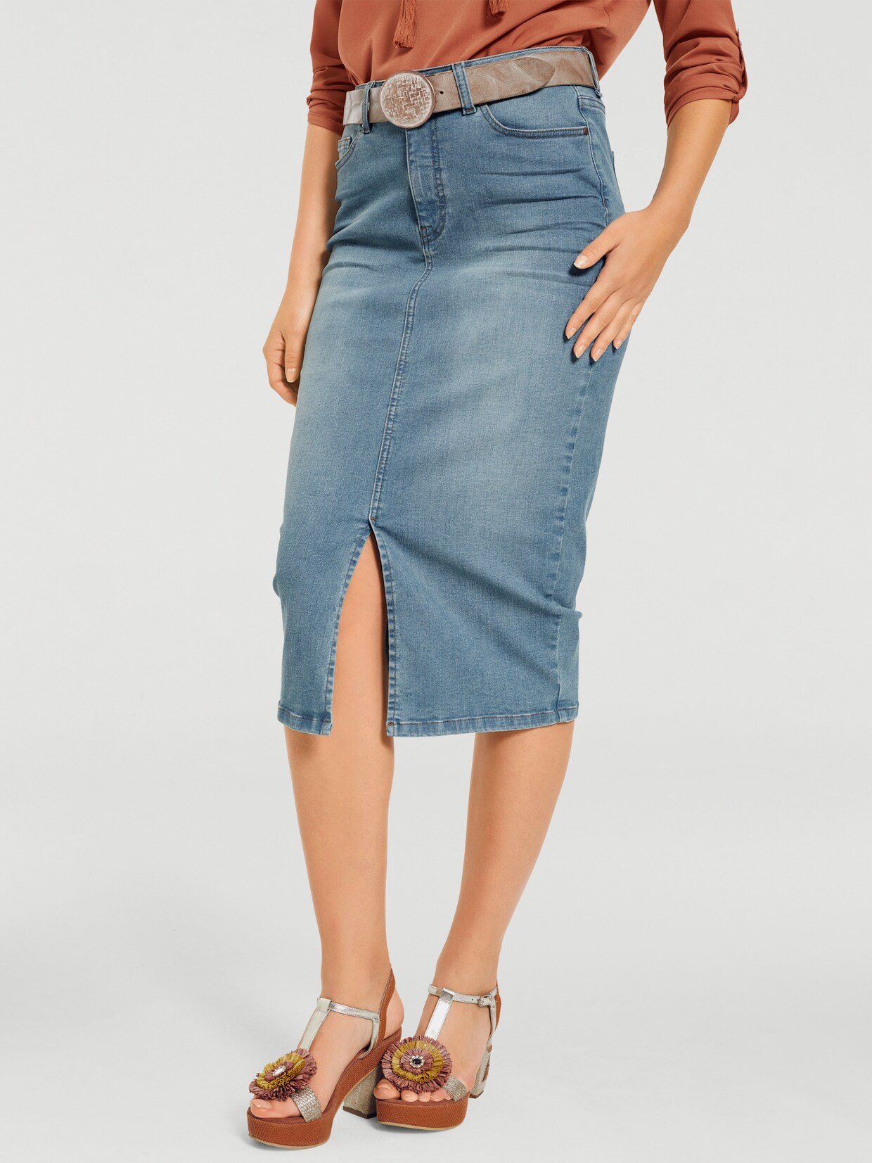 heine Jeans-Rock - bleached