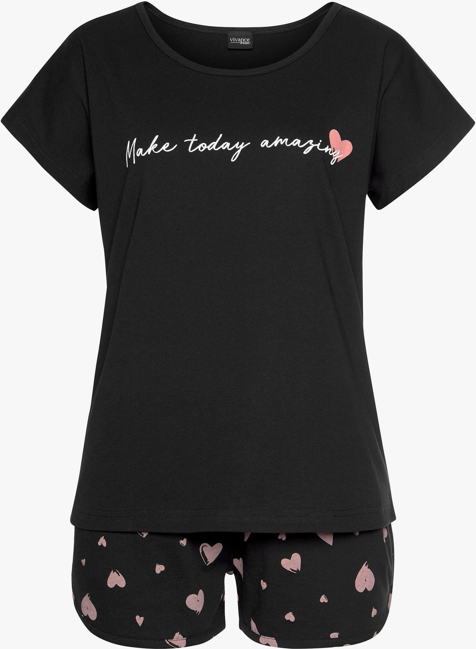 Vivance Dreams Pyjama court - noir