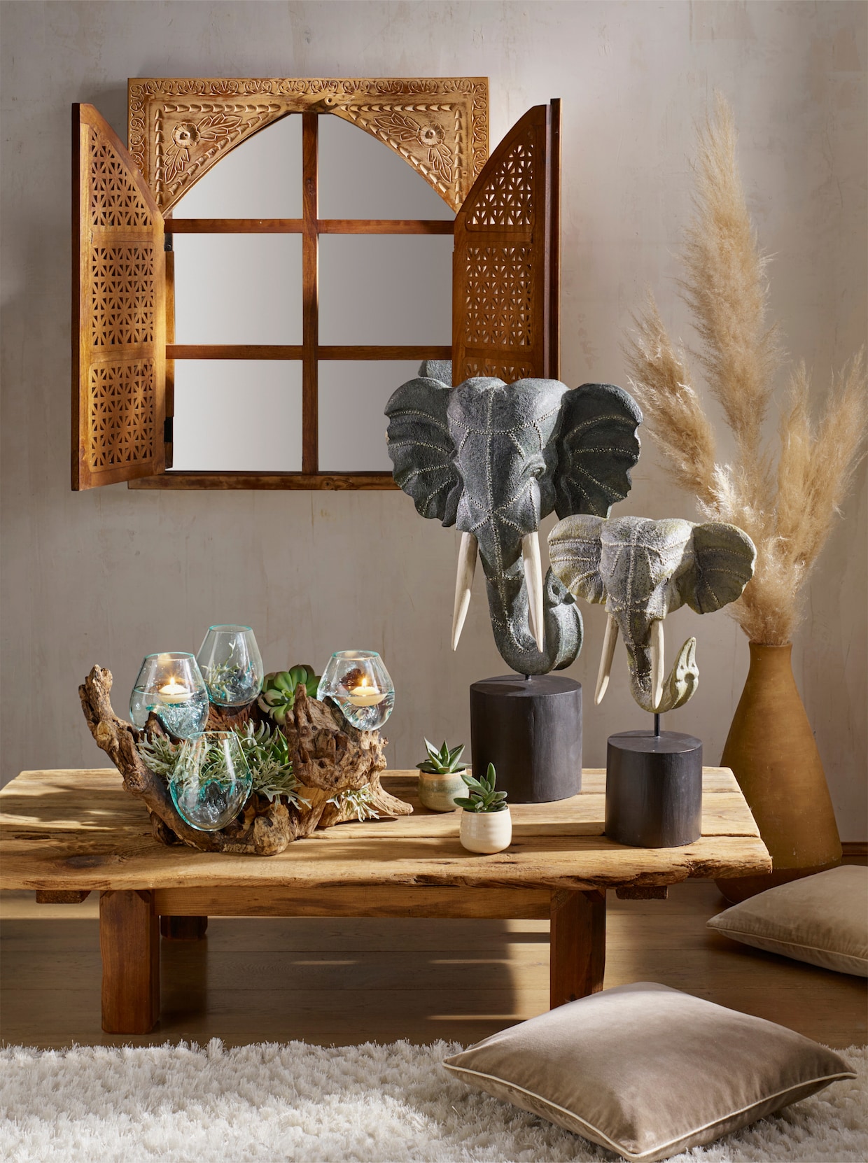 heine home Fenêtre miroir - marron