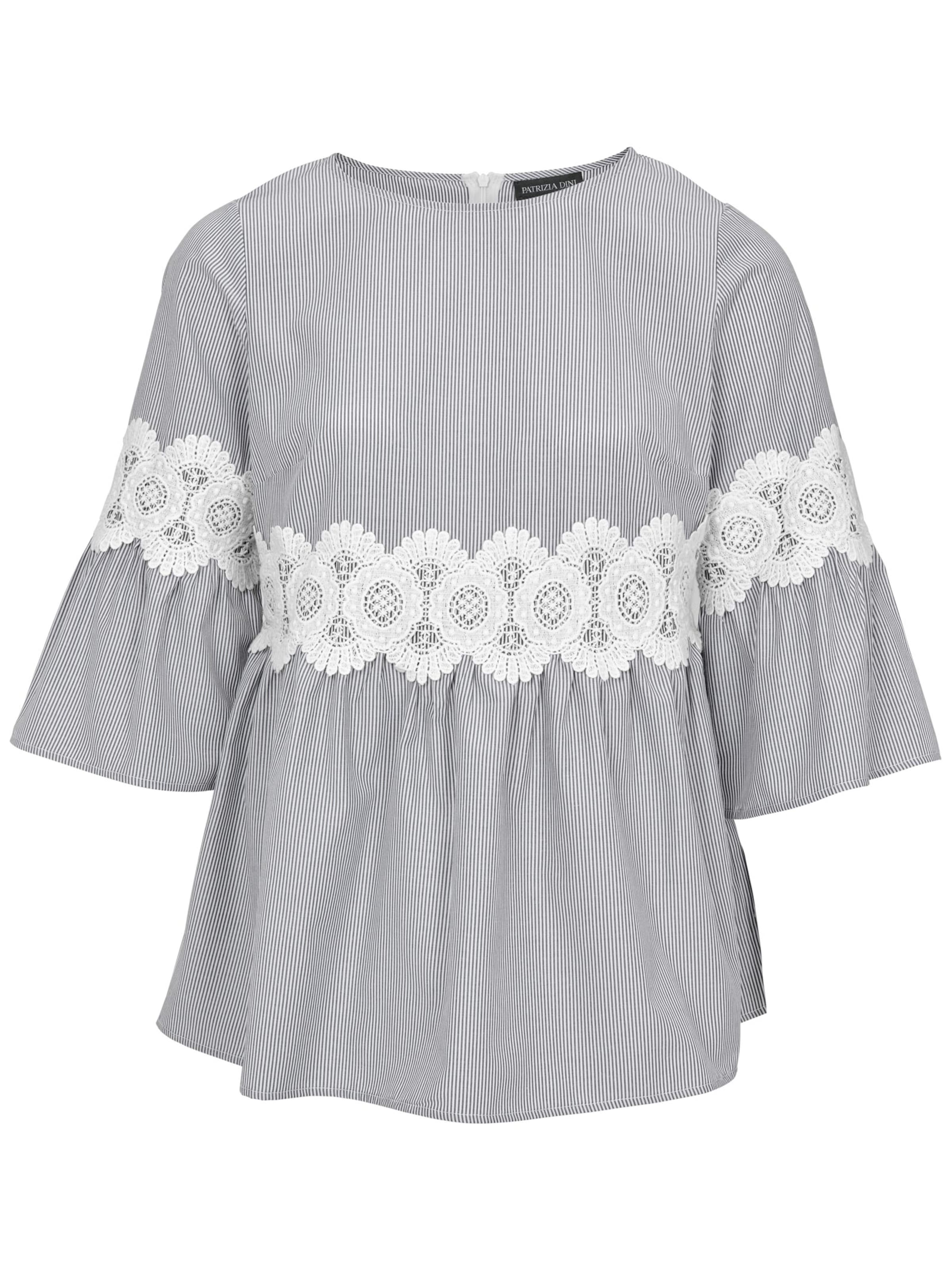 Damenmode Blusen Linea Tesini Streifenbluse in grau-weiß Damenmode Blusen Linea Tesini Streifenbluse in grau-weiß