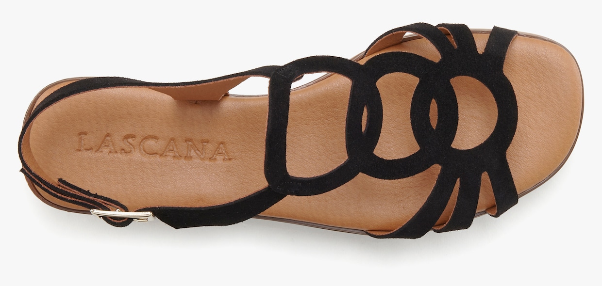 LASCANA sandalen - zwart