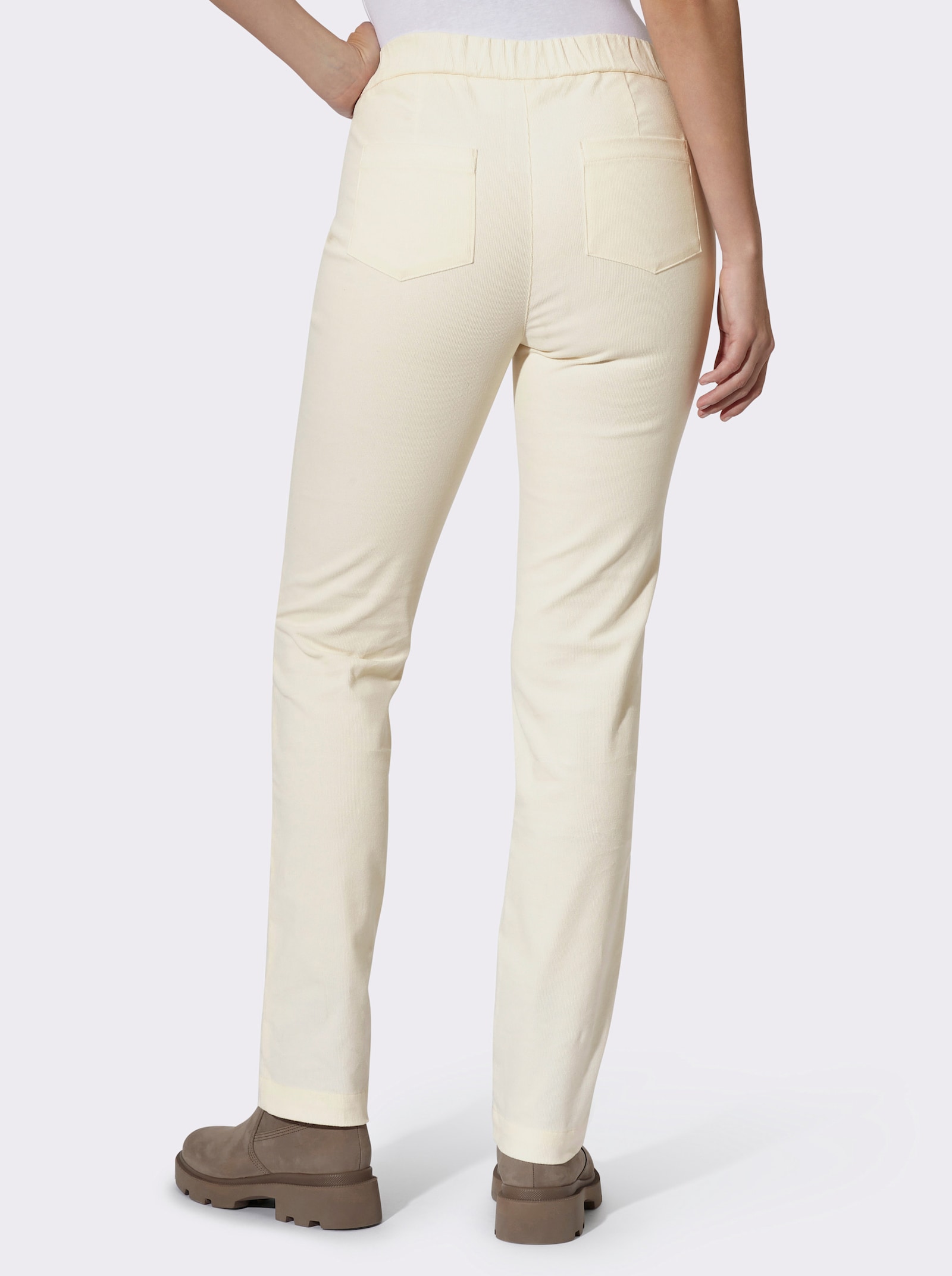 heine Cordhose mit Schlupfbund - champagner