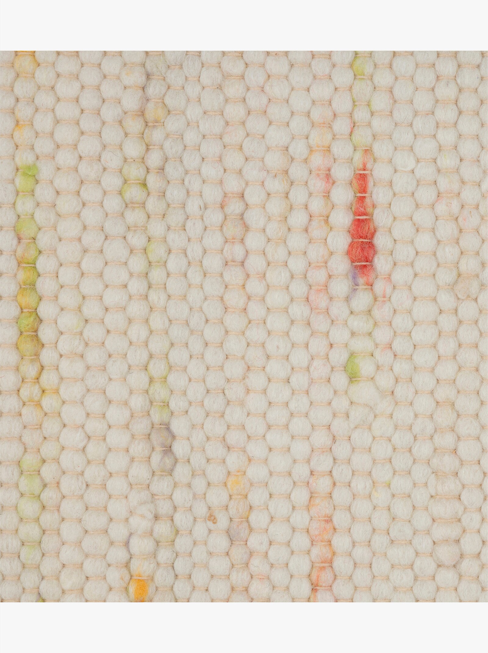 Theko Handwebteppich - ecru-bunt