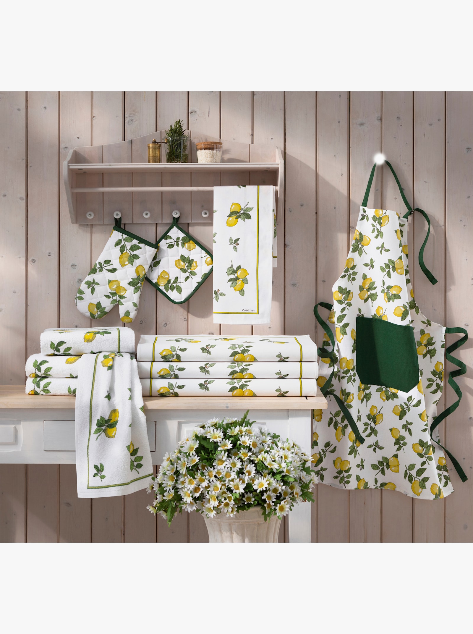 Küchenprogramm - weiß-gelb