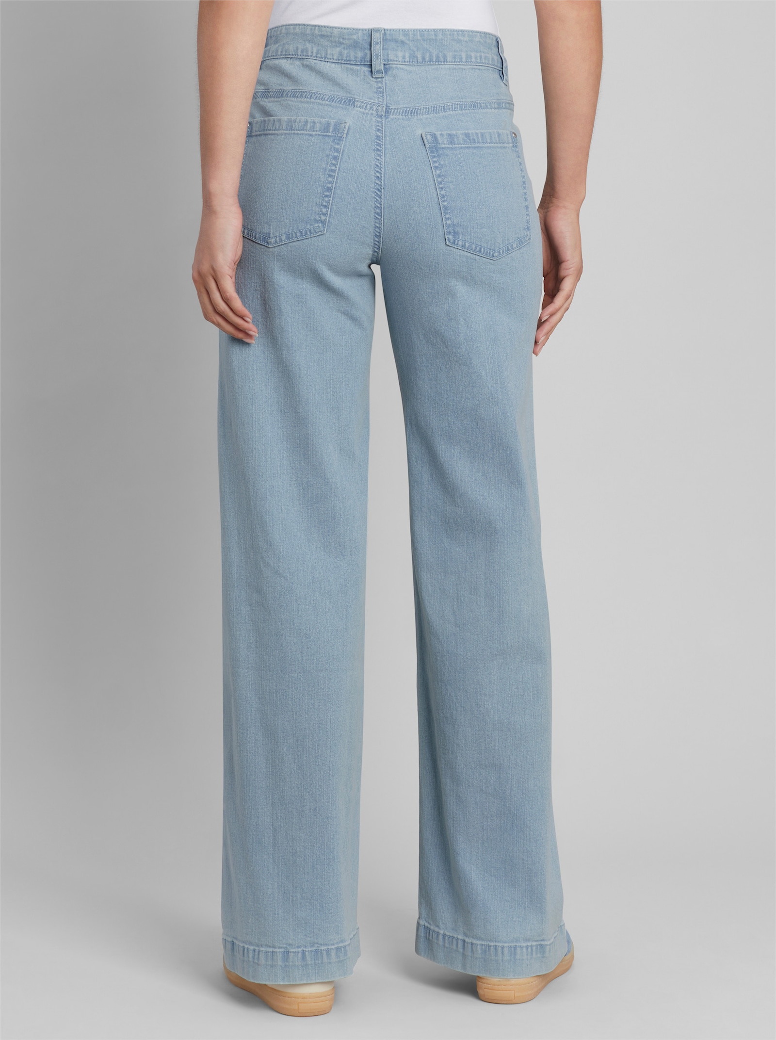 heine Jeans mit Flecht-Details - blue-bleached