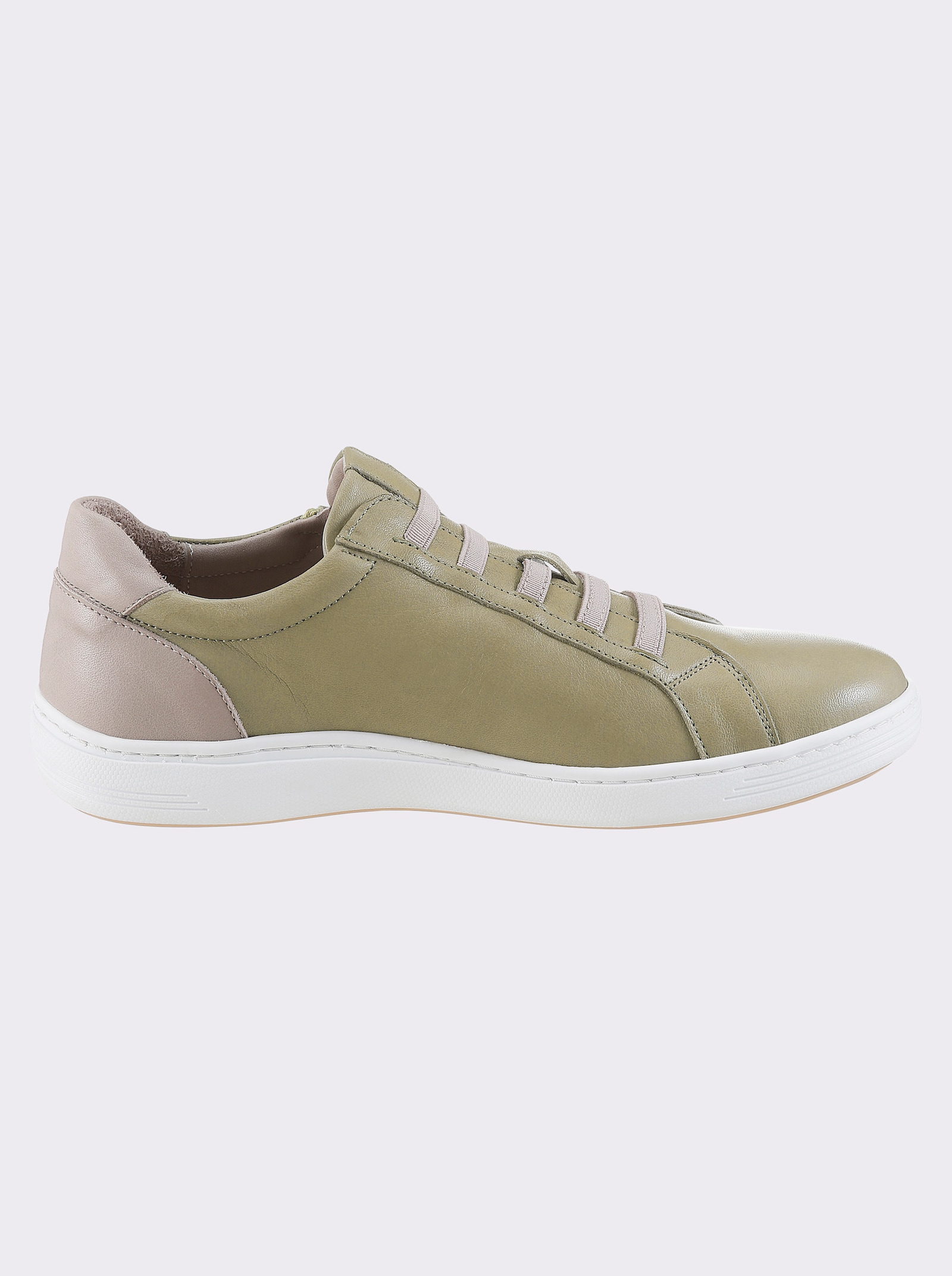 Andrea Conti Sneaker mit Zipper - pistazie