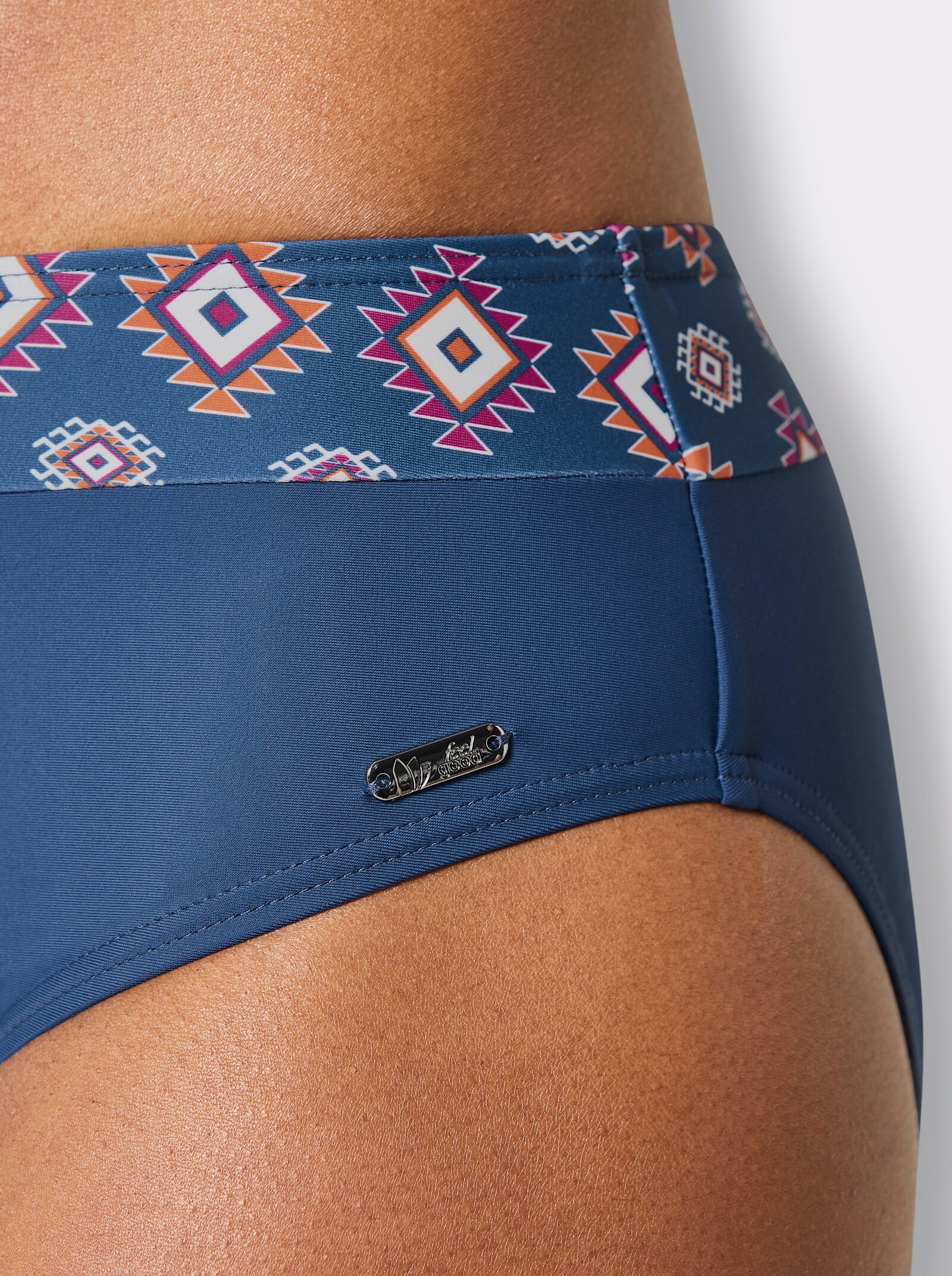 Bikini-Slip - jeansblau