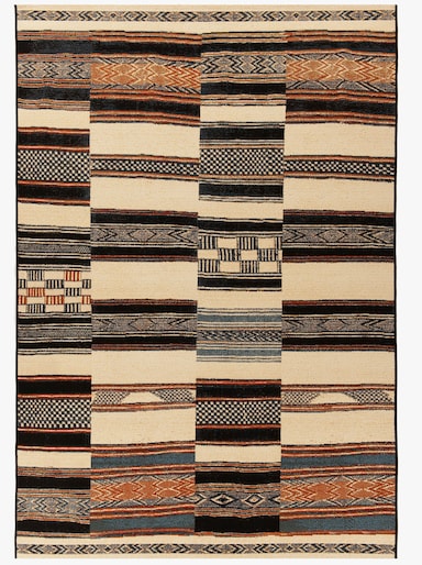 Theko Teppich - beige-gemustert
