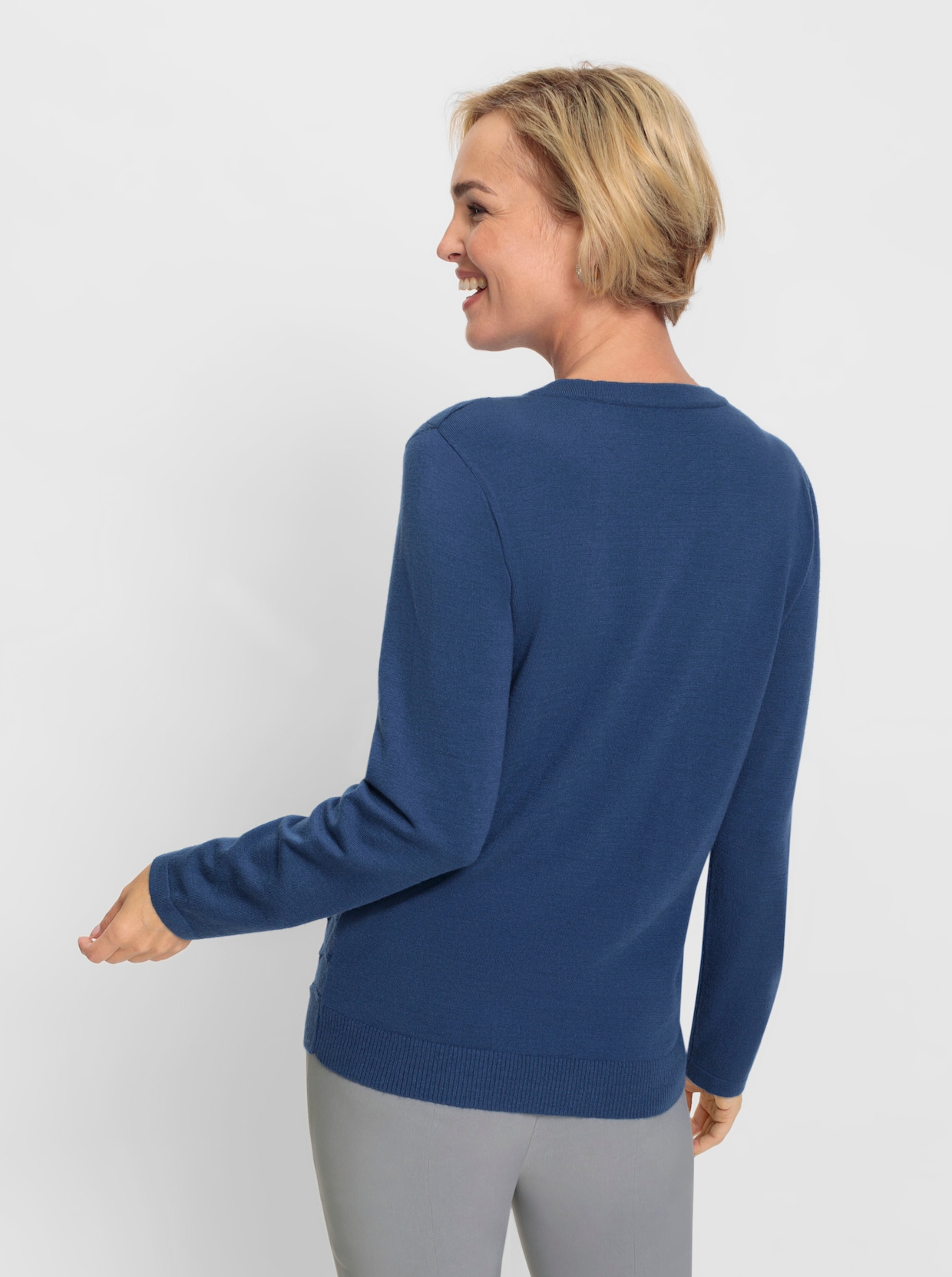 Pullover - jeansblau