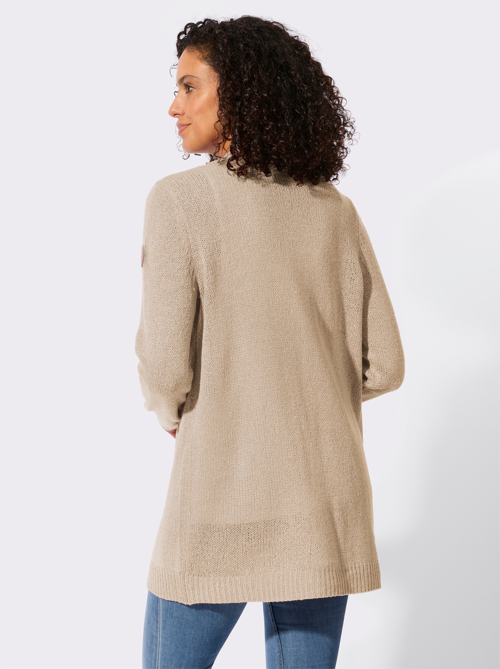 Strickjacke in pflegeleichter Qualität - sand