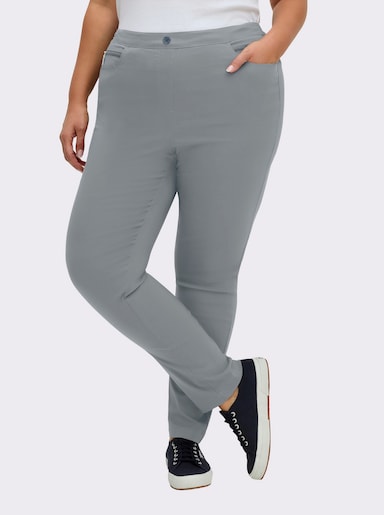 Bengalinhose mit Zierreißverschlüssen - grau