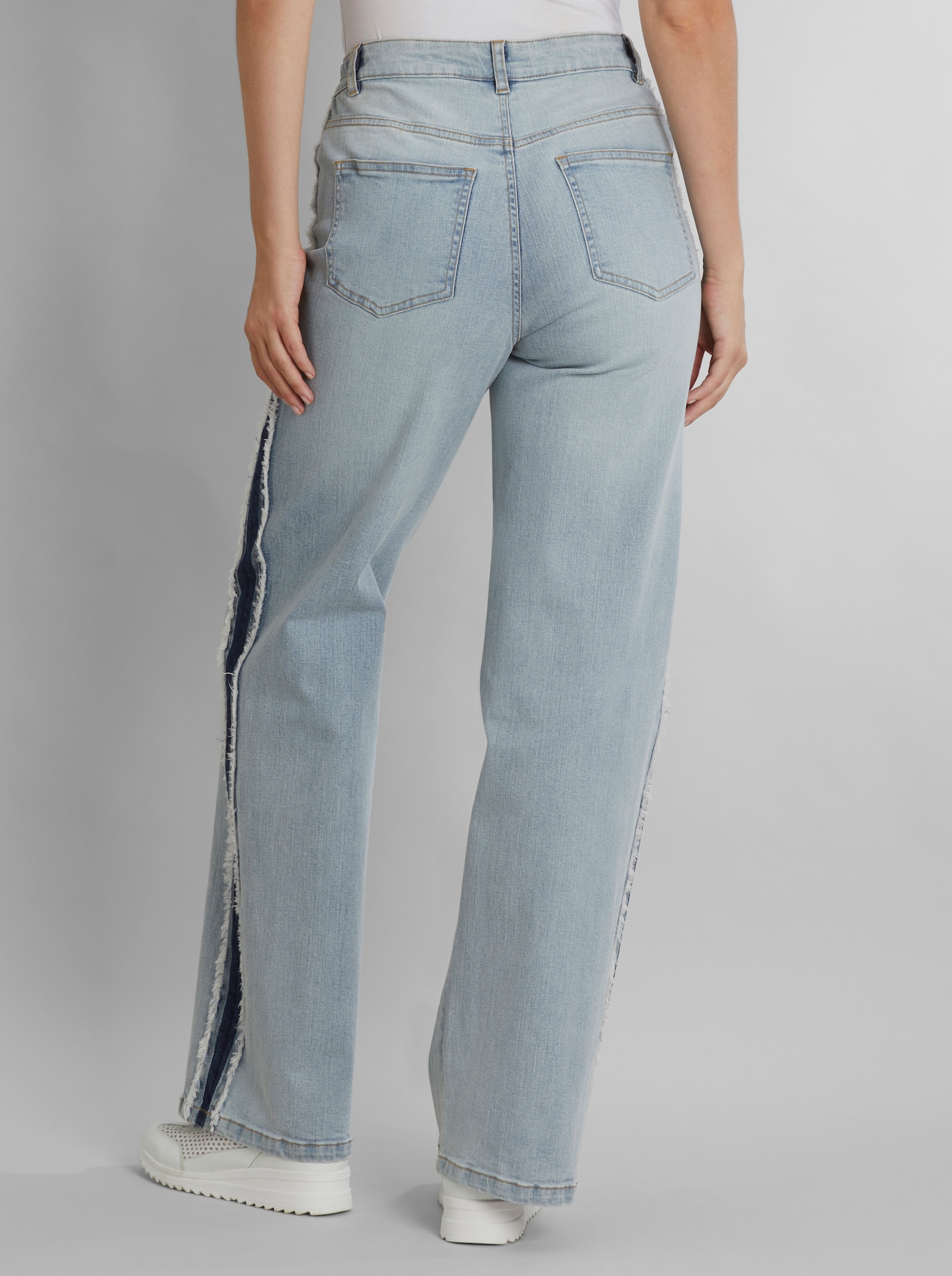 heine Jeans mit Galonstreifen - blue-bleached