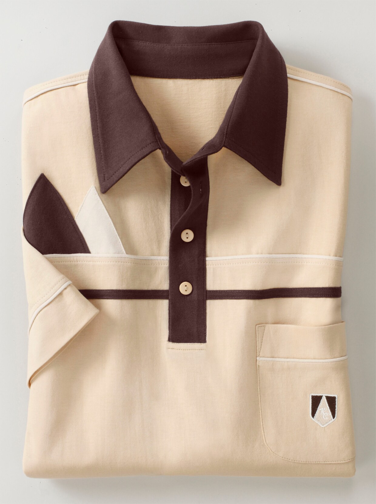Poloshirt - beige/bruin
