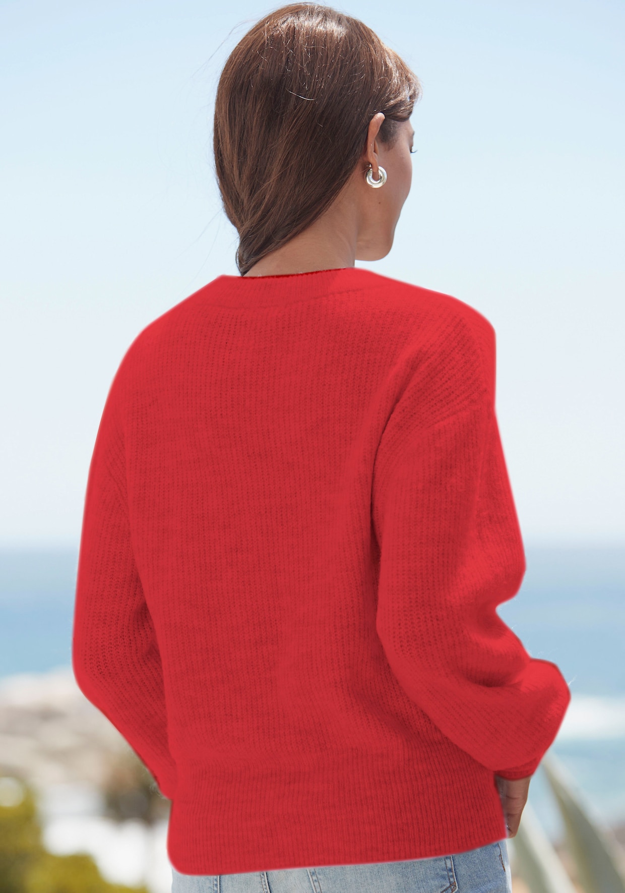 LASCANA Pull en tricot - rouge