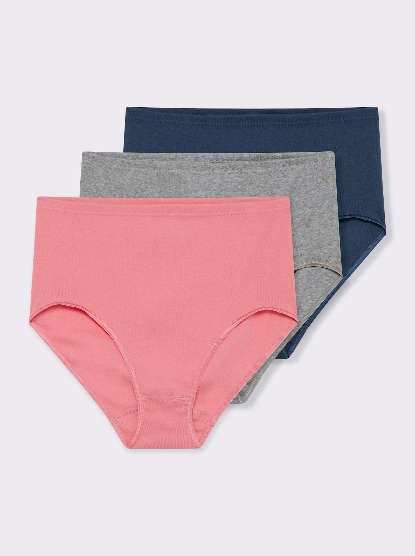 Speidel Slip mit Glanzbandeinfassung - koralle + blau + grau