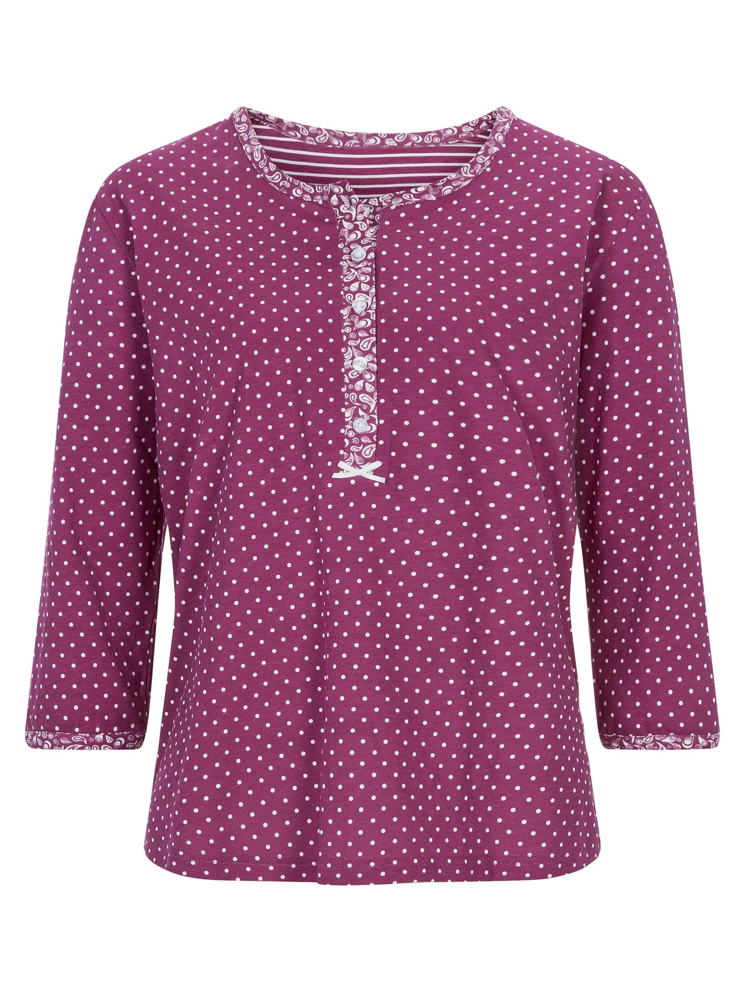 Marie Francoise Schlafanzug - fuchsia-gemustert