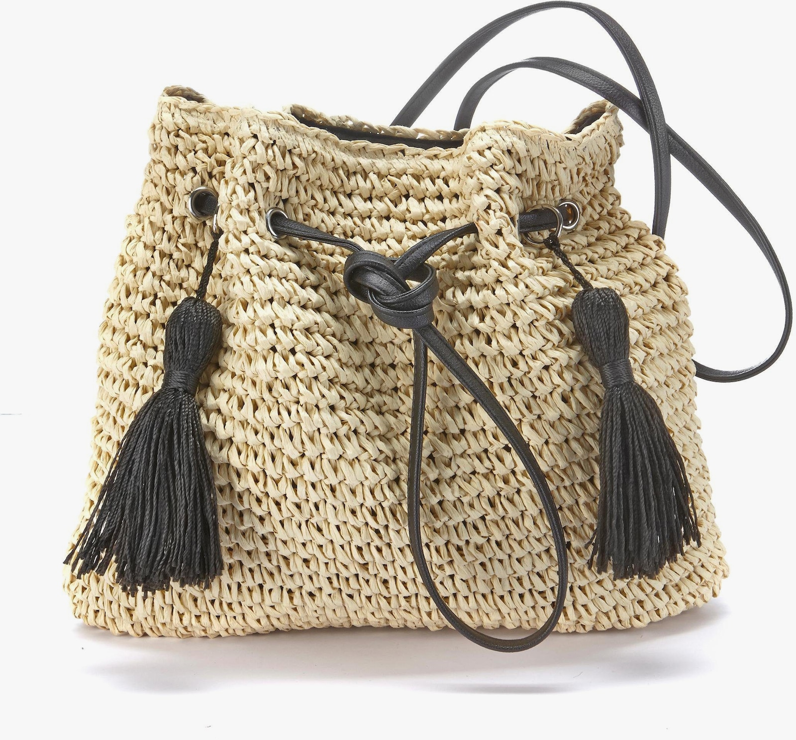 LASCANA Schoudertas - beige/zwart