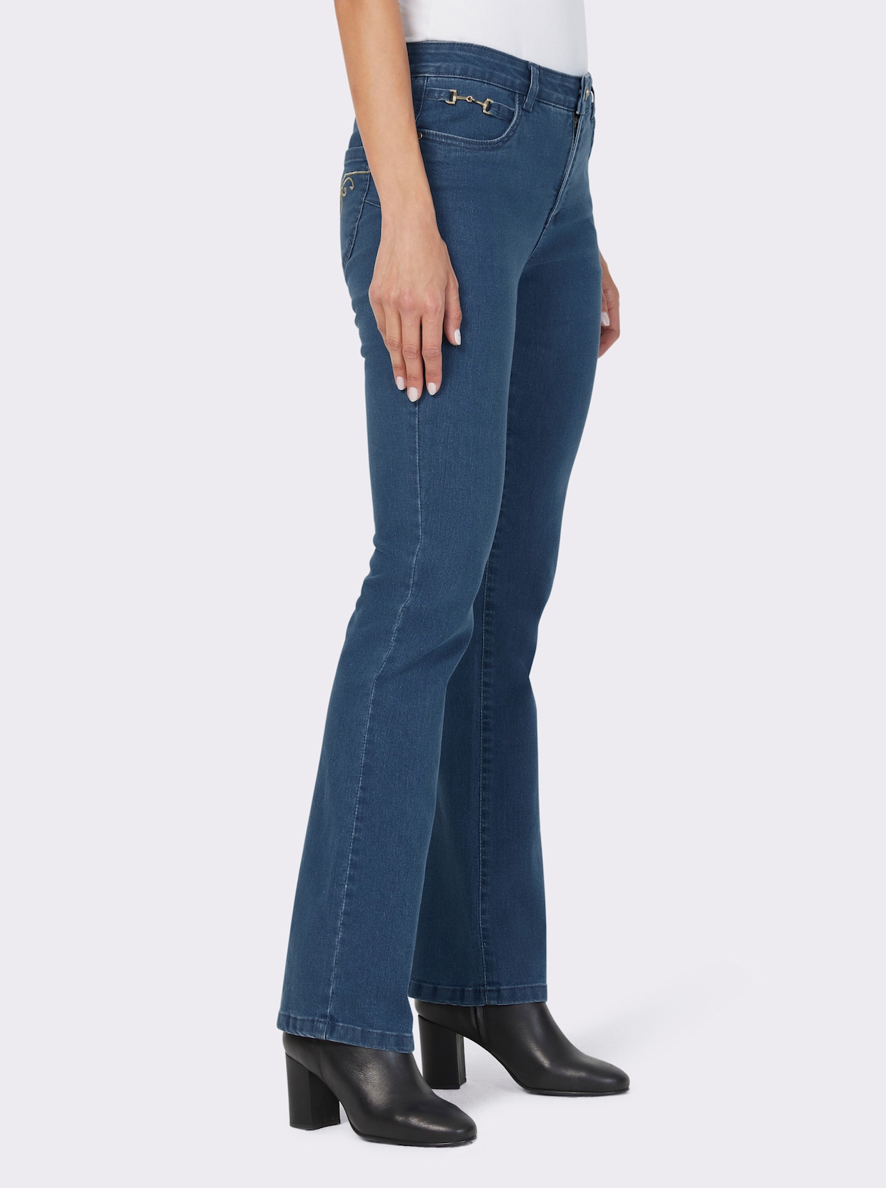 heine Push-up-Jeans - blue-stone-washed