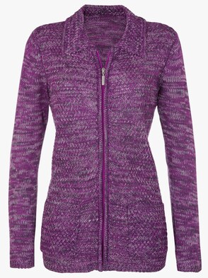 Strickjacke - beere-meliert