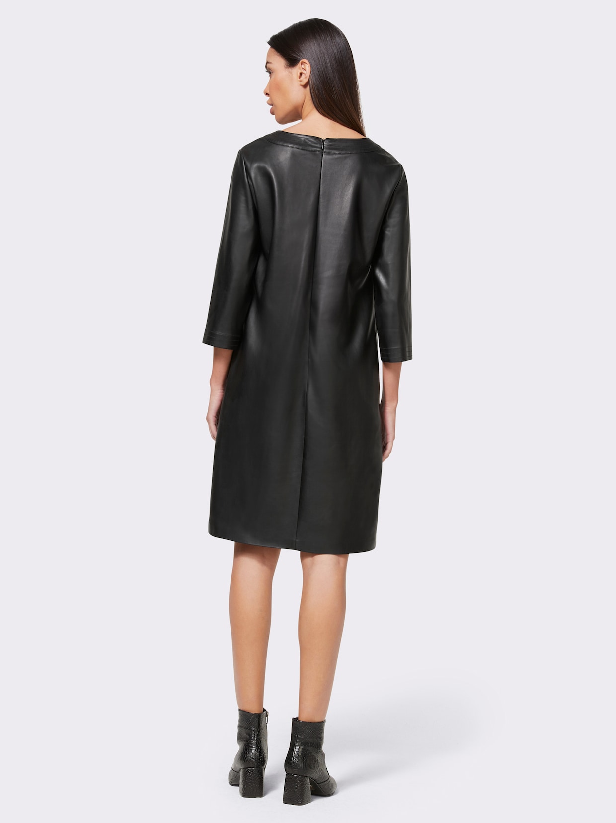 heine Robe en imitation cuir - noir