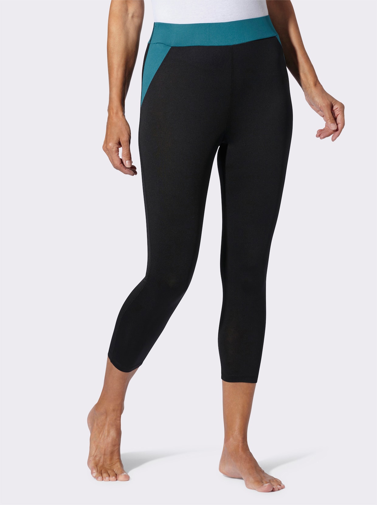 Leggings - schwarz-petrol