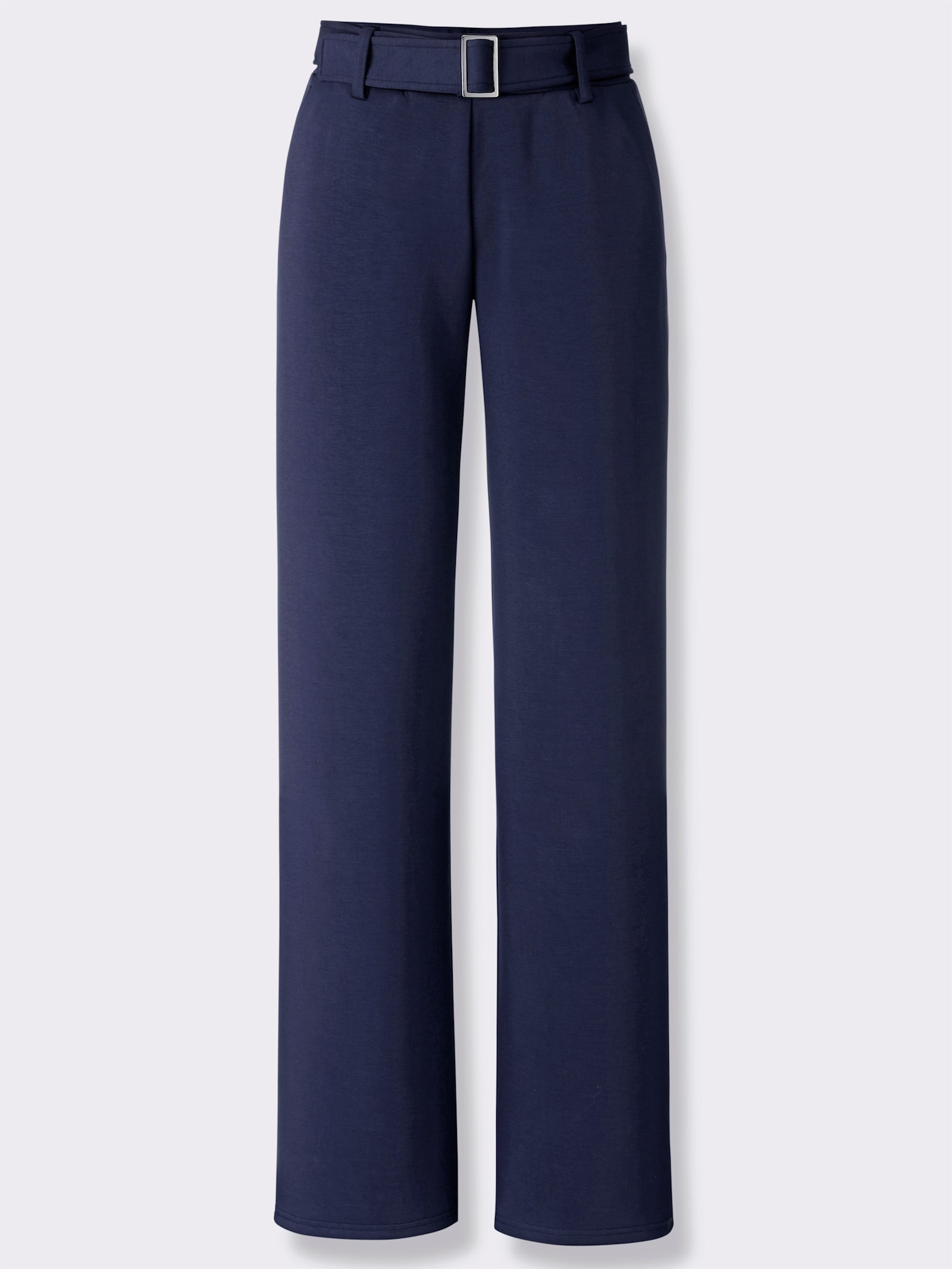 heine Jerseyhose mit Gürtel - marine