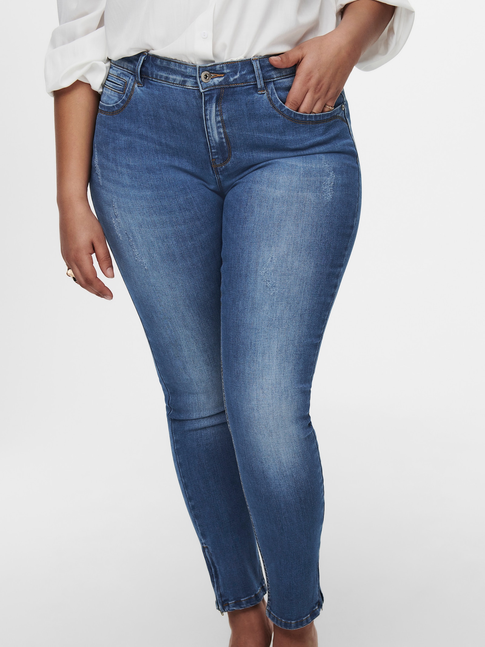 ONLY CARMAKOMA Skinny-fit-Jeans - medium blue denim
