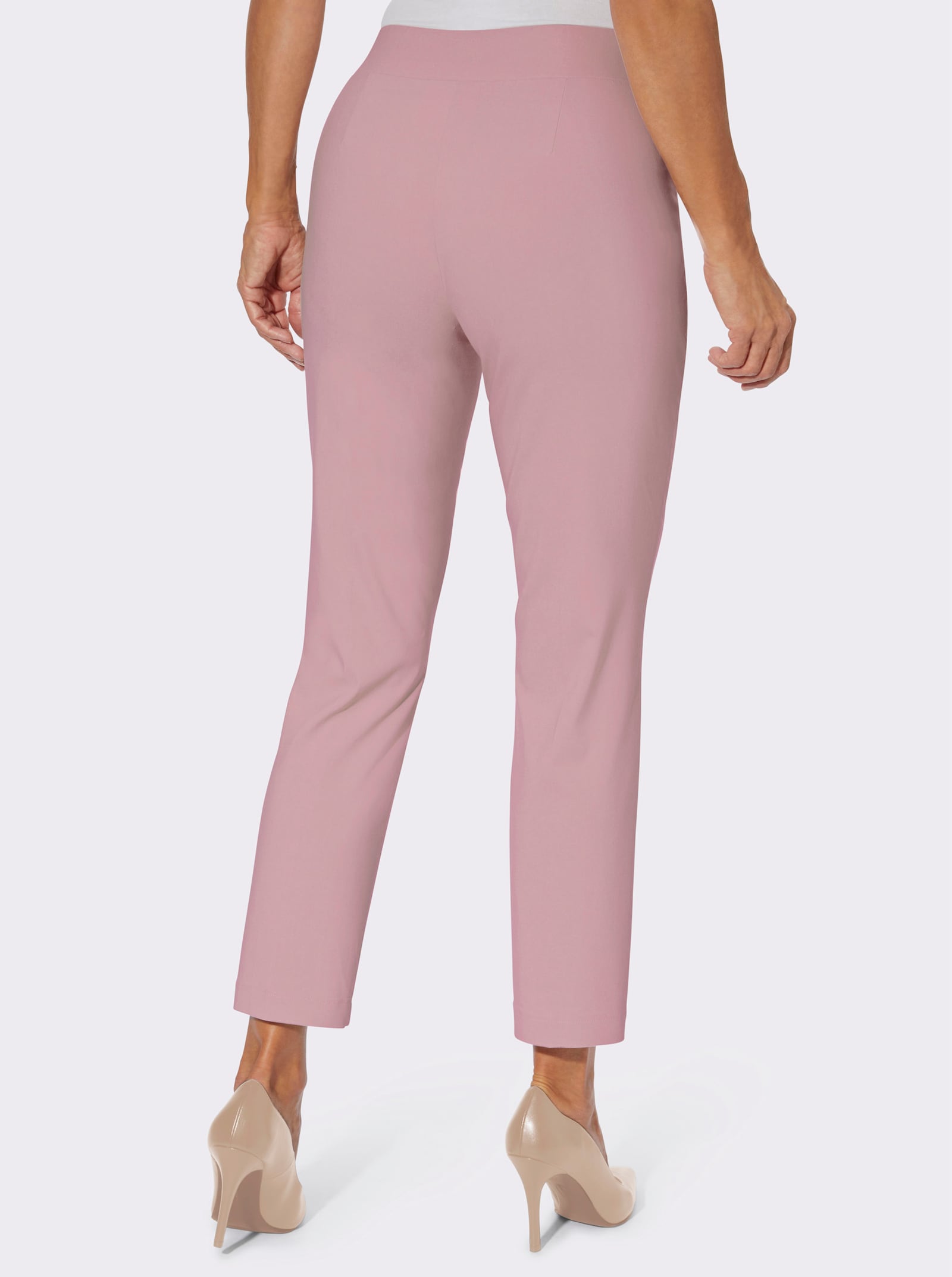 Schlupfhose mit Bügelfalten - hortensie