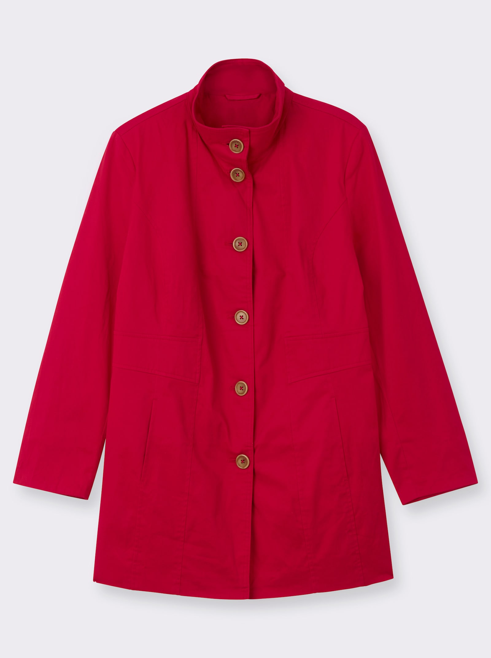 Jacke mit variablem Kragen - rot