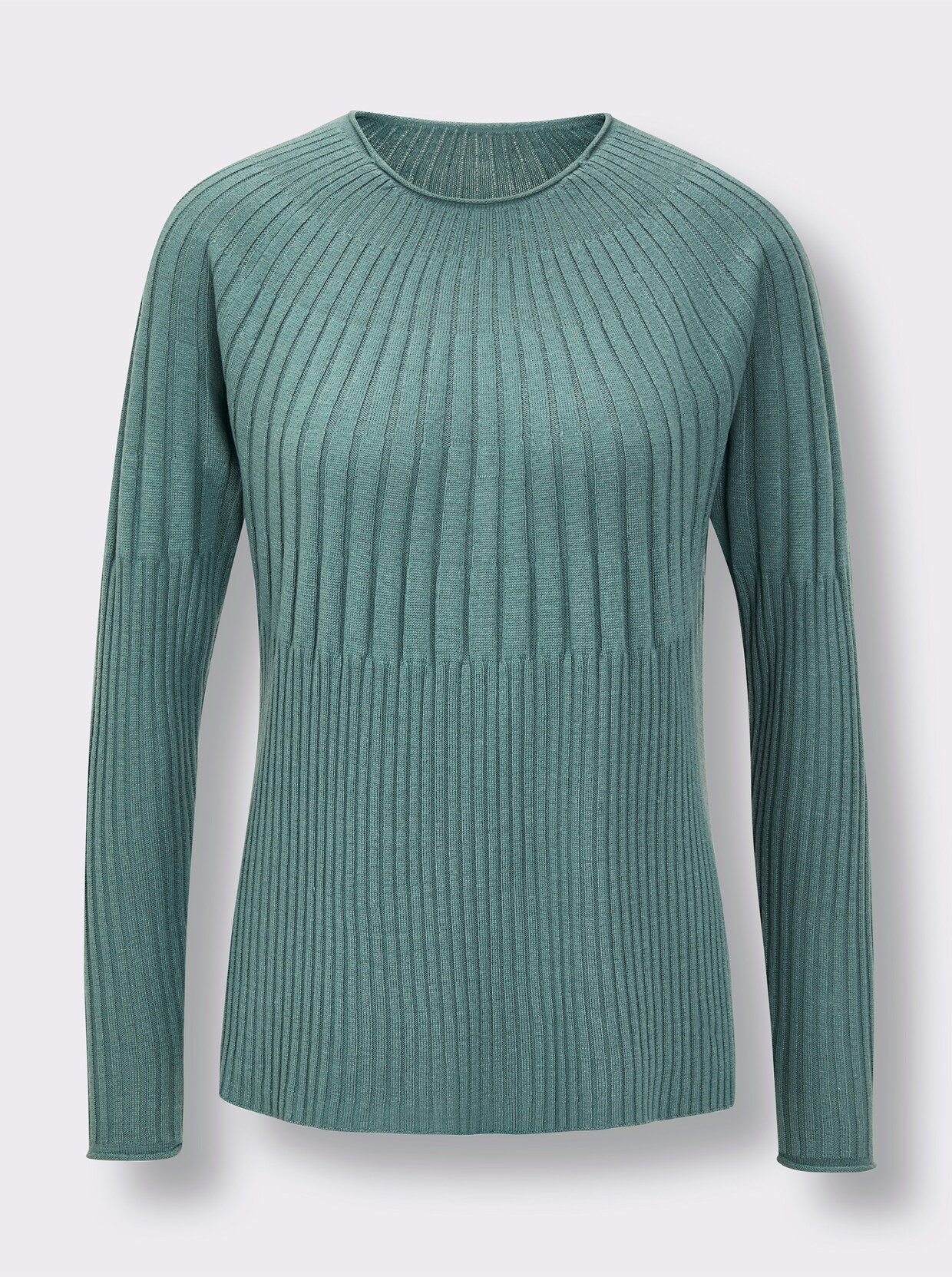 CREATION L PREMIUM Seiden-Kaschmir-Pullover - jade