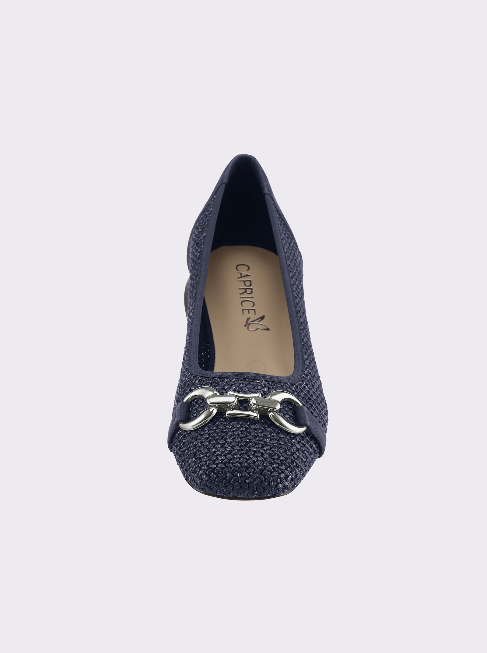 Caprice Ballerina mit Zierspange - marine
