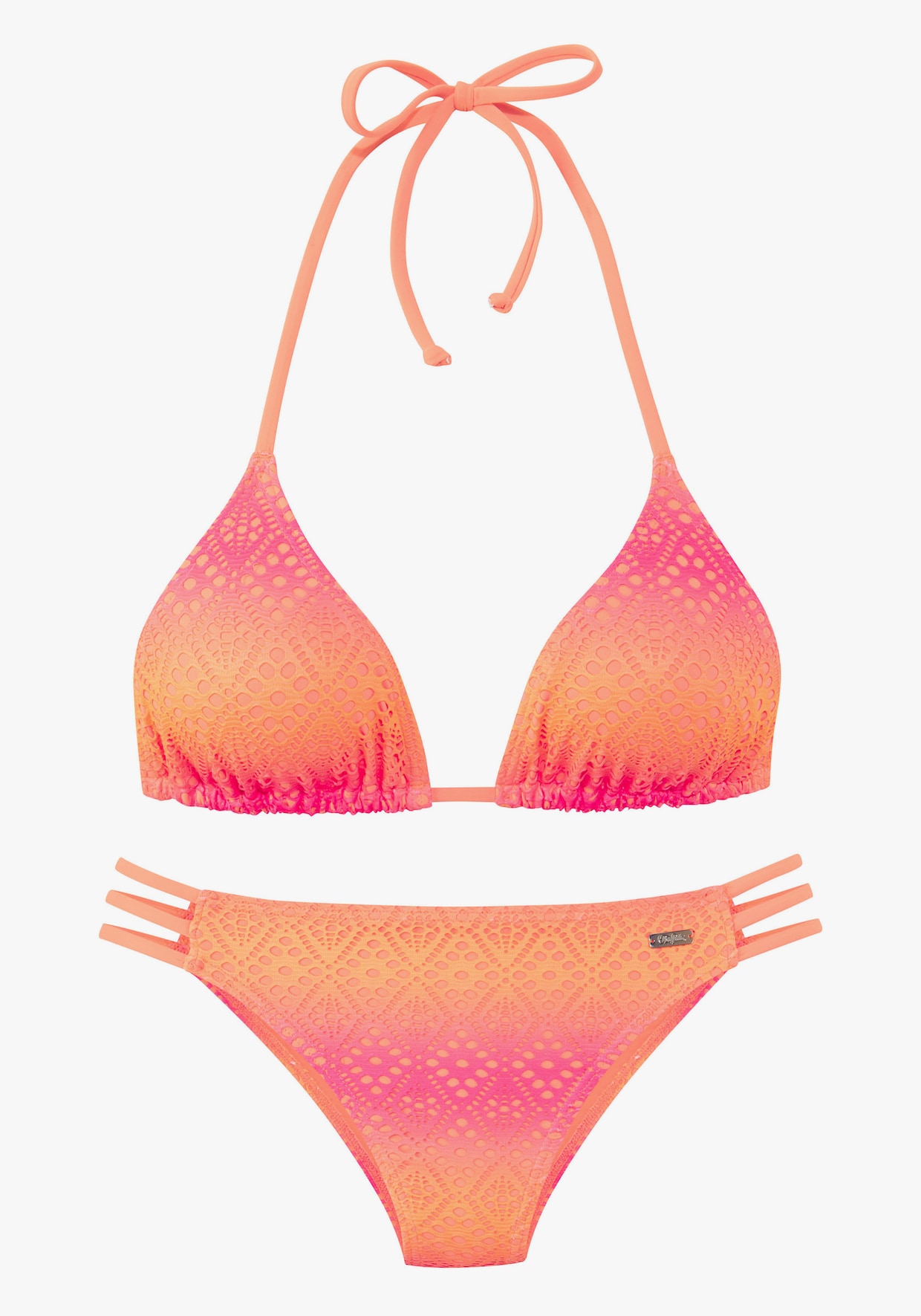 Buffalo Triangelbikini - pink/oranje