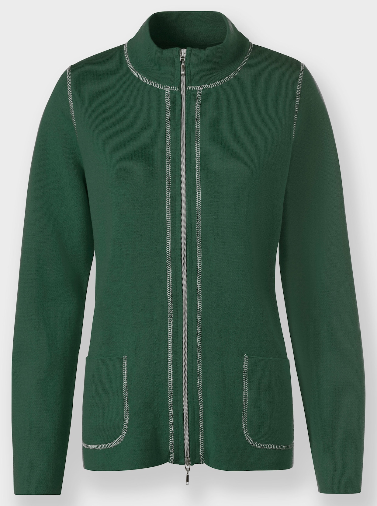 heine Veste en tricot - vert mousse