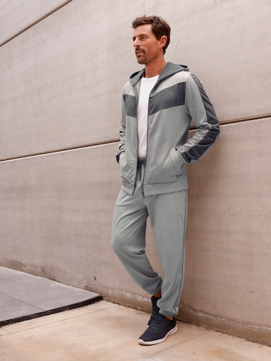 Catamaran Sports Sweatjacke mit Kapuze - grau-anthrazit-meliert