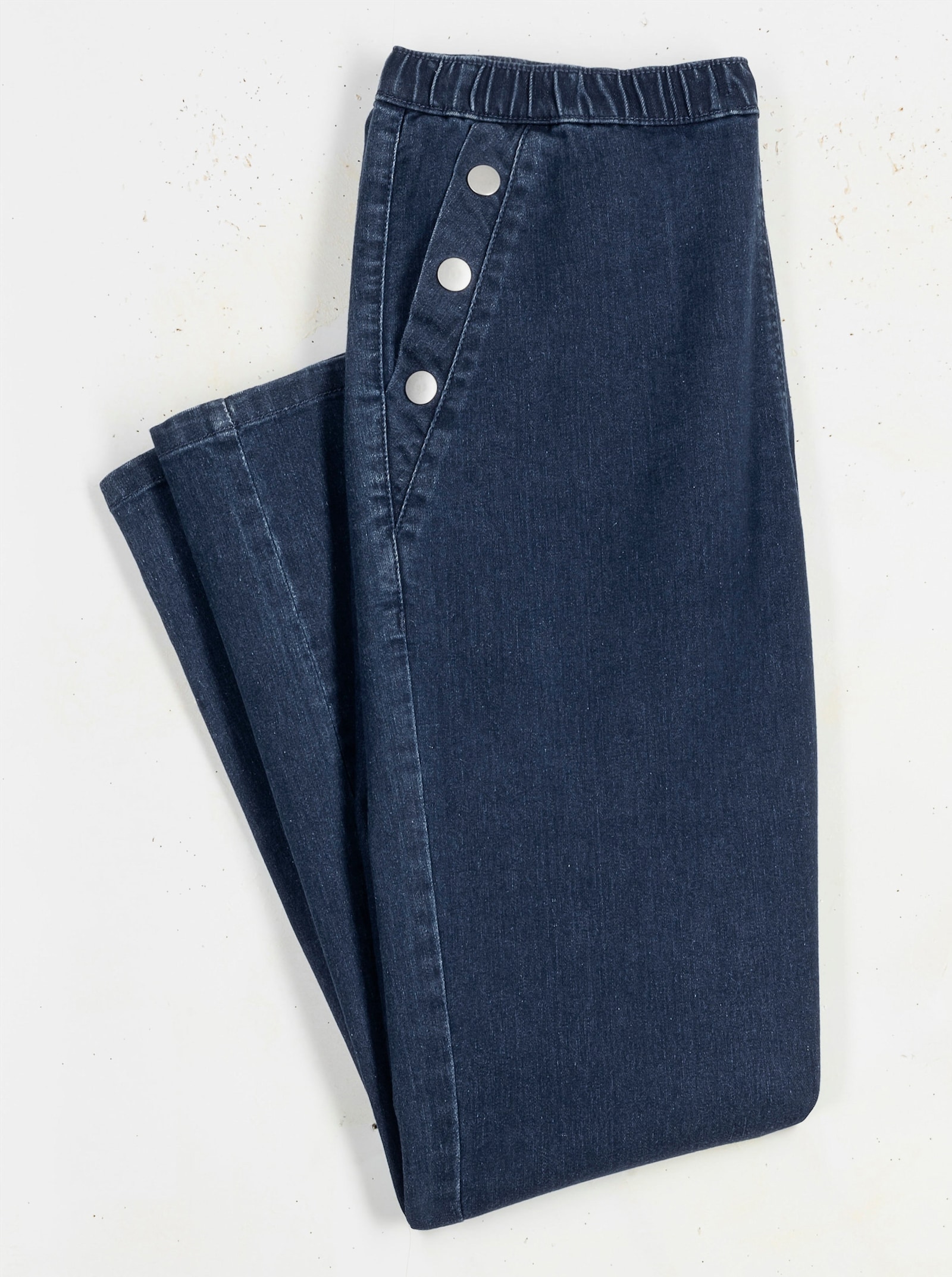 Jeans in verkürzter Form - blue-stone-washed