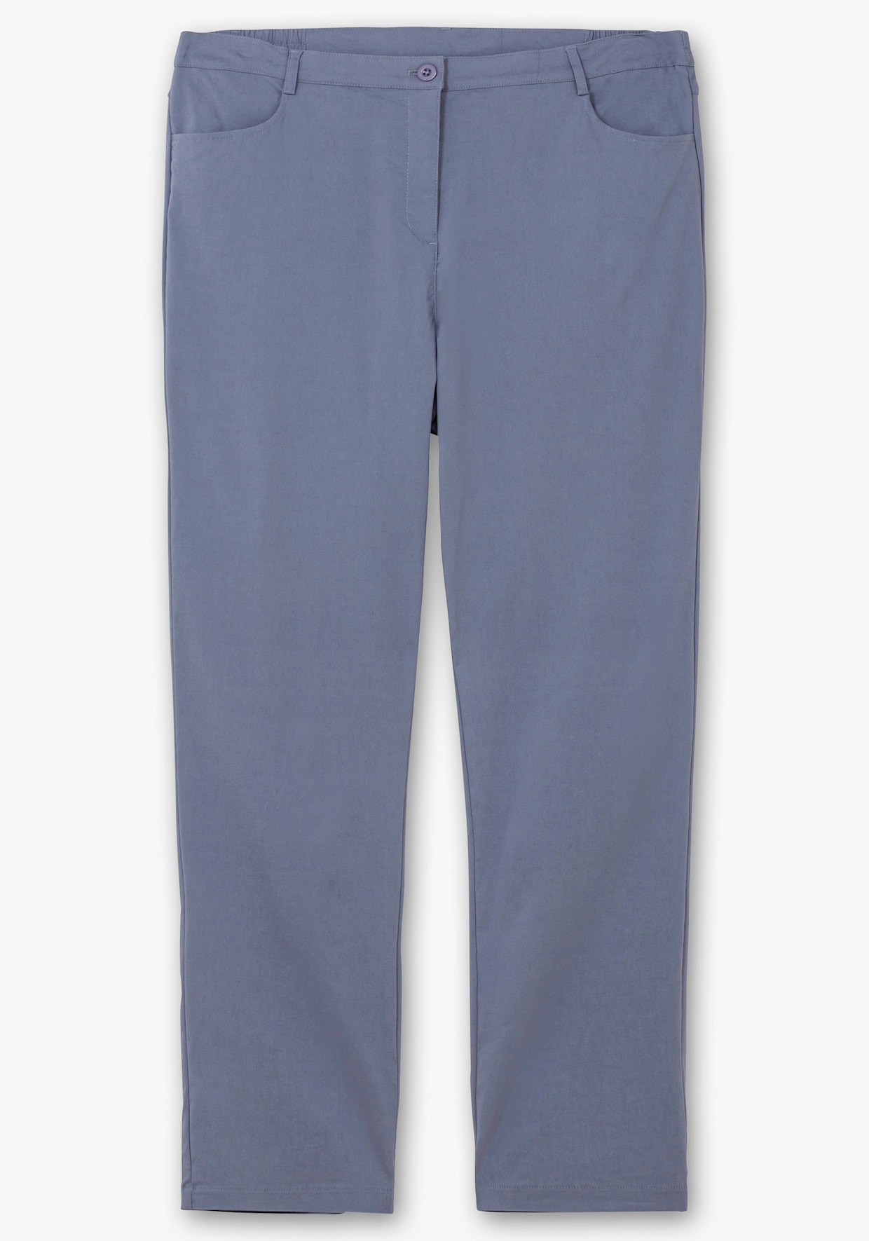 Bengalinhose mit Schmetterlings-Stickerei - taubenblau