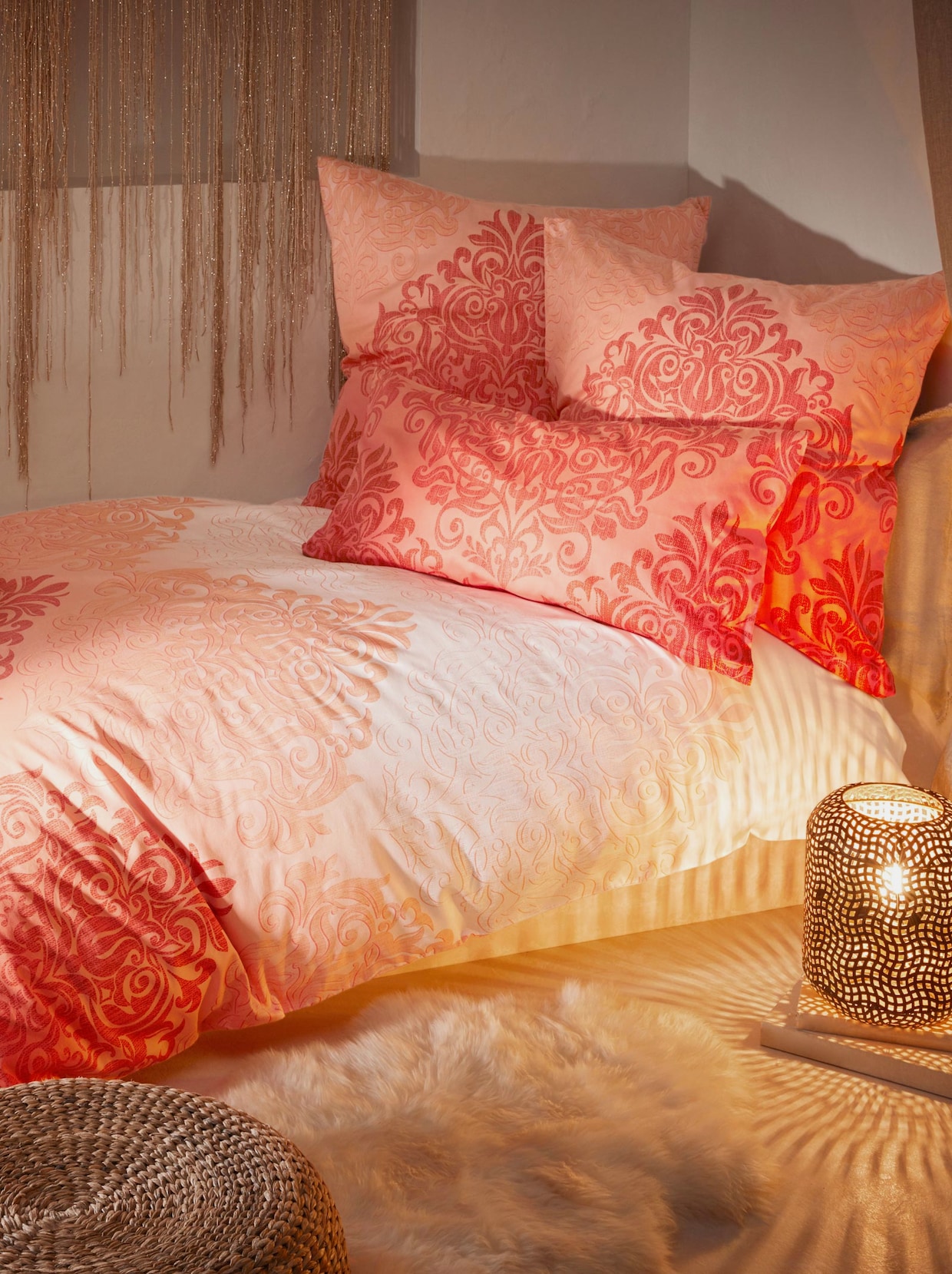 heine home Bettwäsche - apricot-terracotta