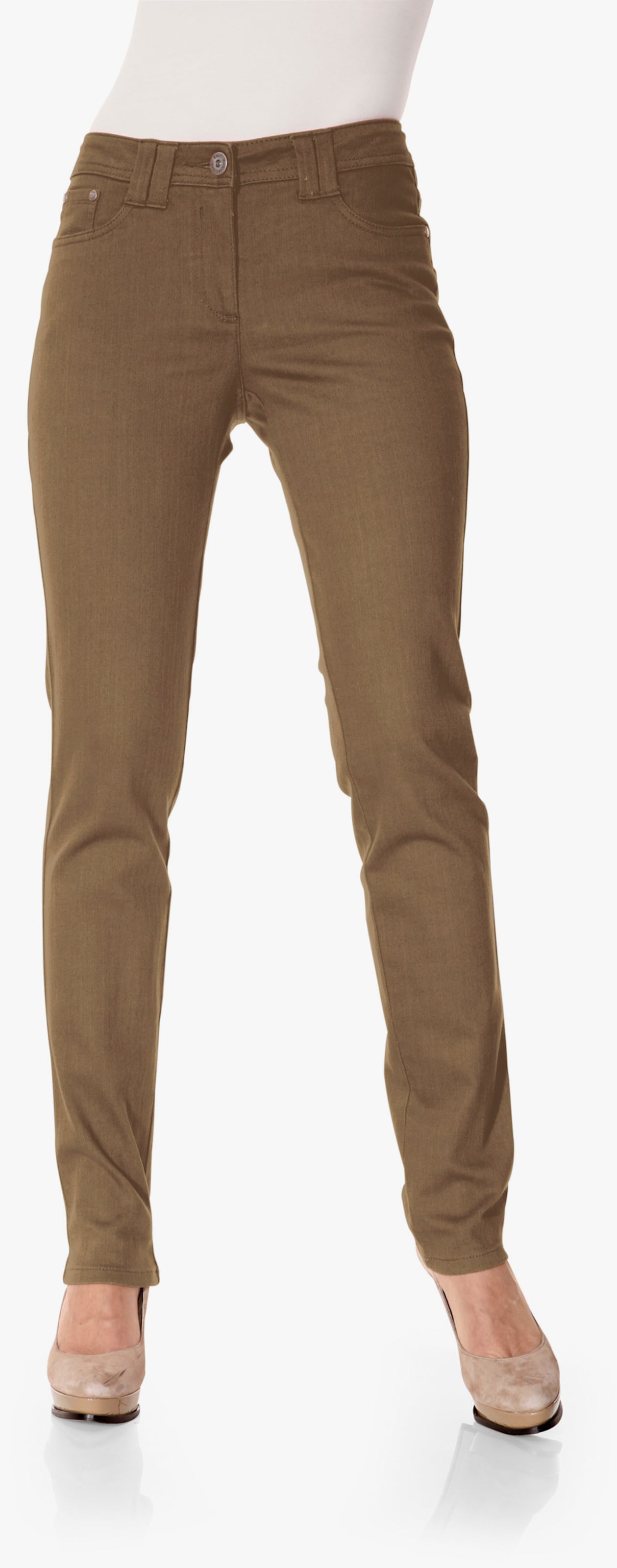 heine Röhrenhose im Casual-Look - nougat