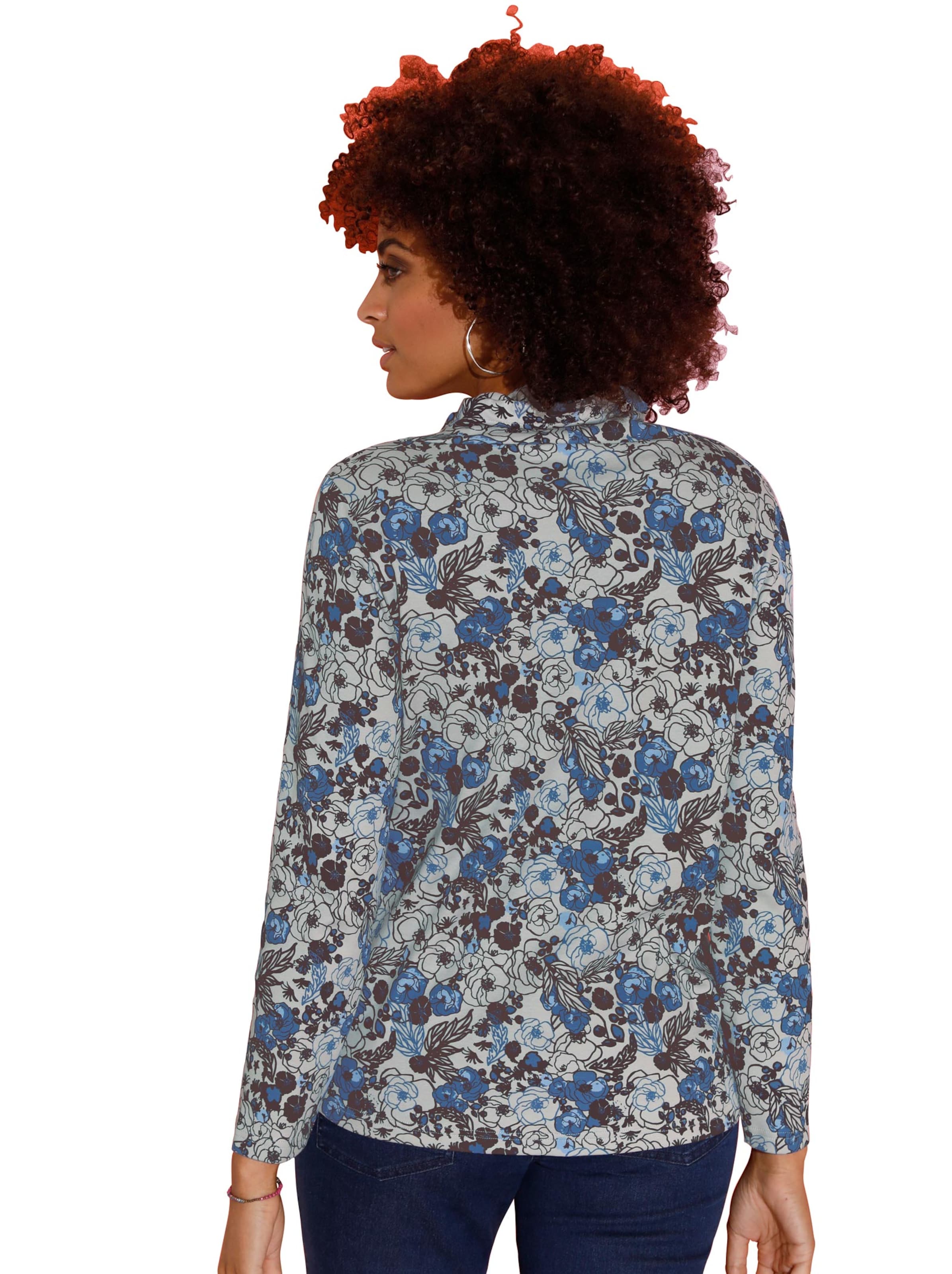 Sweatshirt - kornblume-gemustert