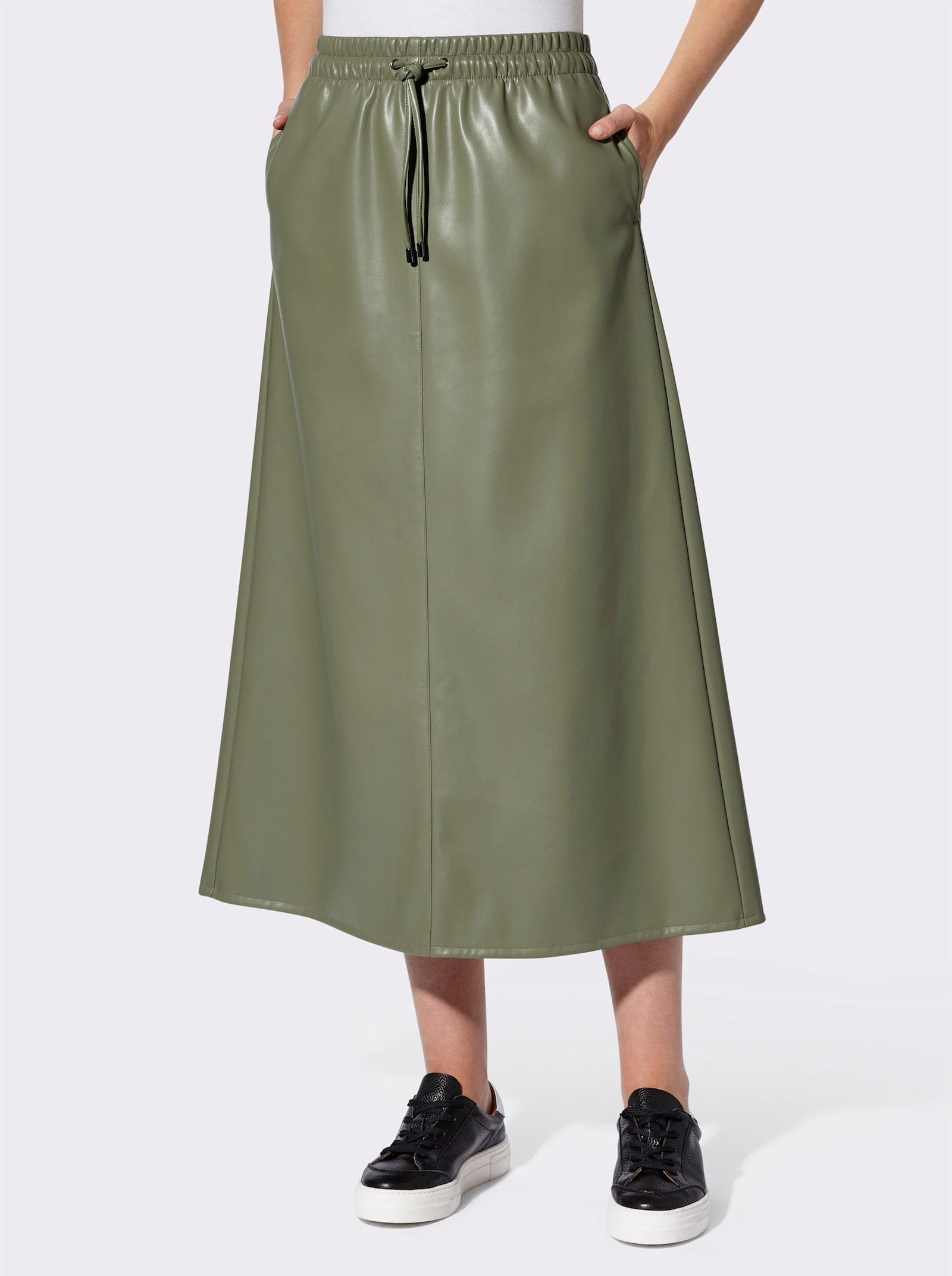 heine Maxirock Mit Rundum-Dehnbund - khaki