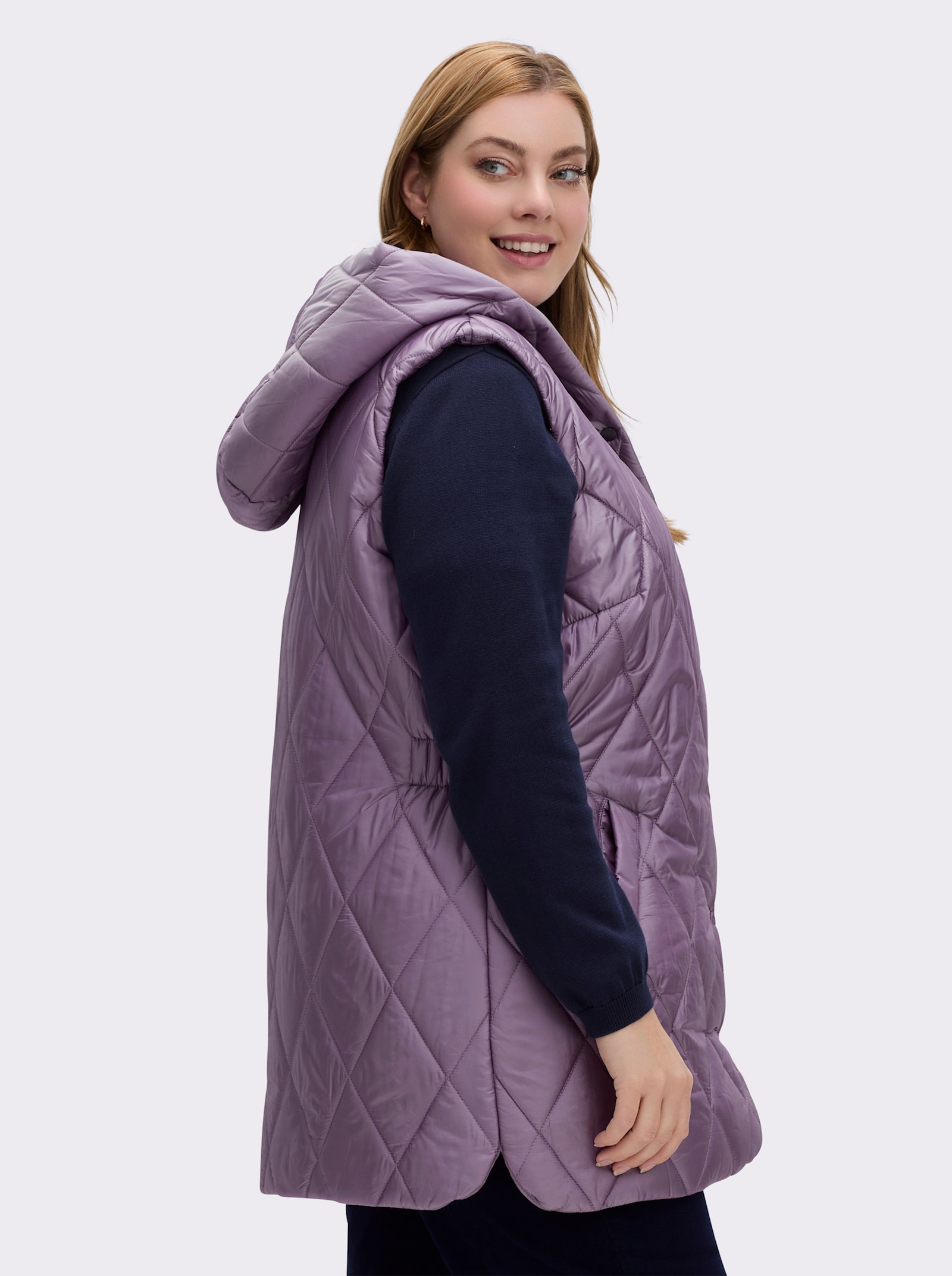 Steppweste in Longform - feige