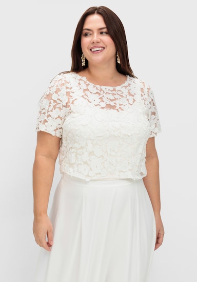 sheego Shirttunika - offwhite