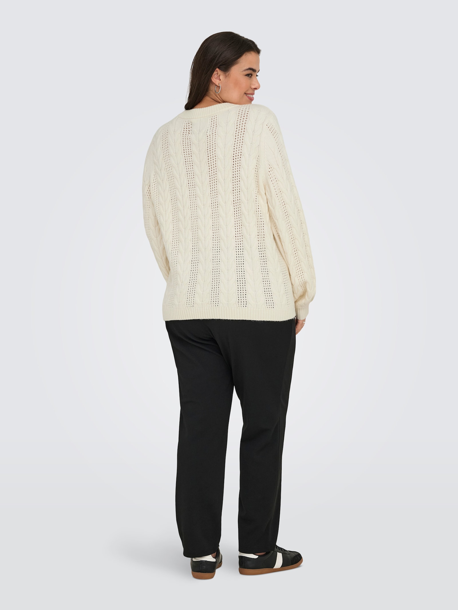 ONLY CARMAKOMA Strickpullover - whitecap gray