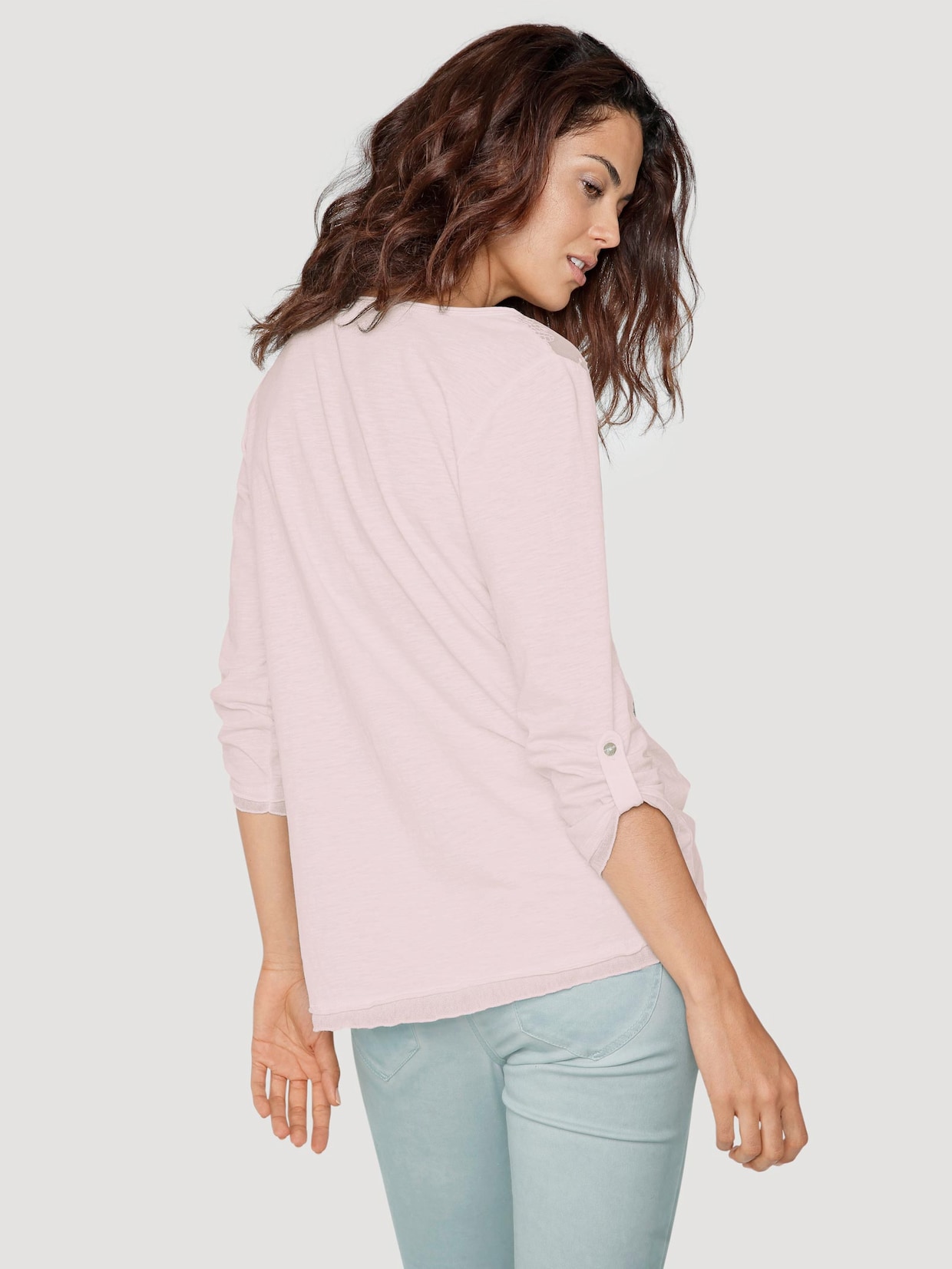 Linea Tesini Druck-Shirt - rosa