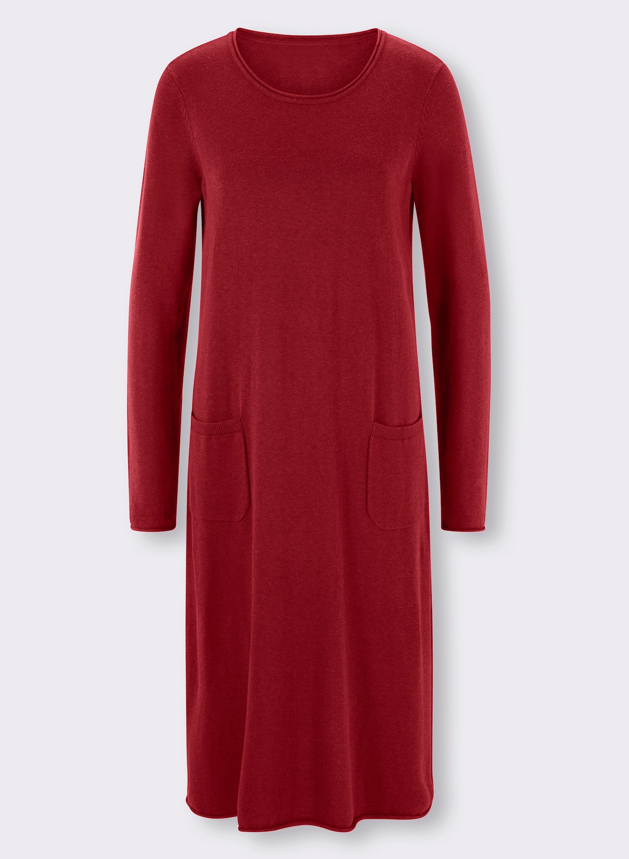 heine Robe en tricot - rouge foncé