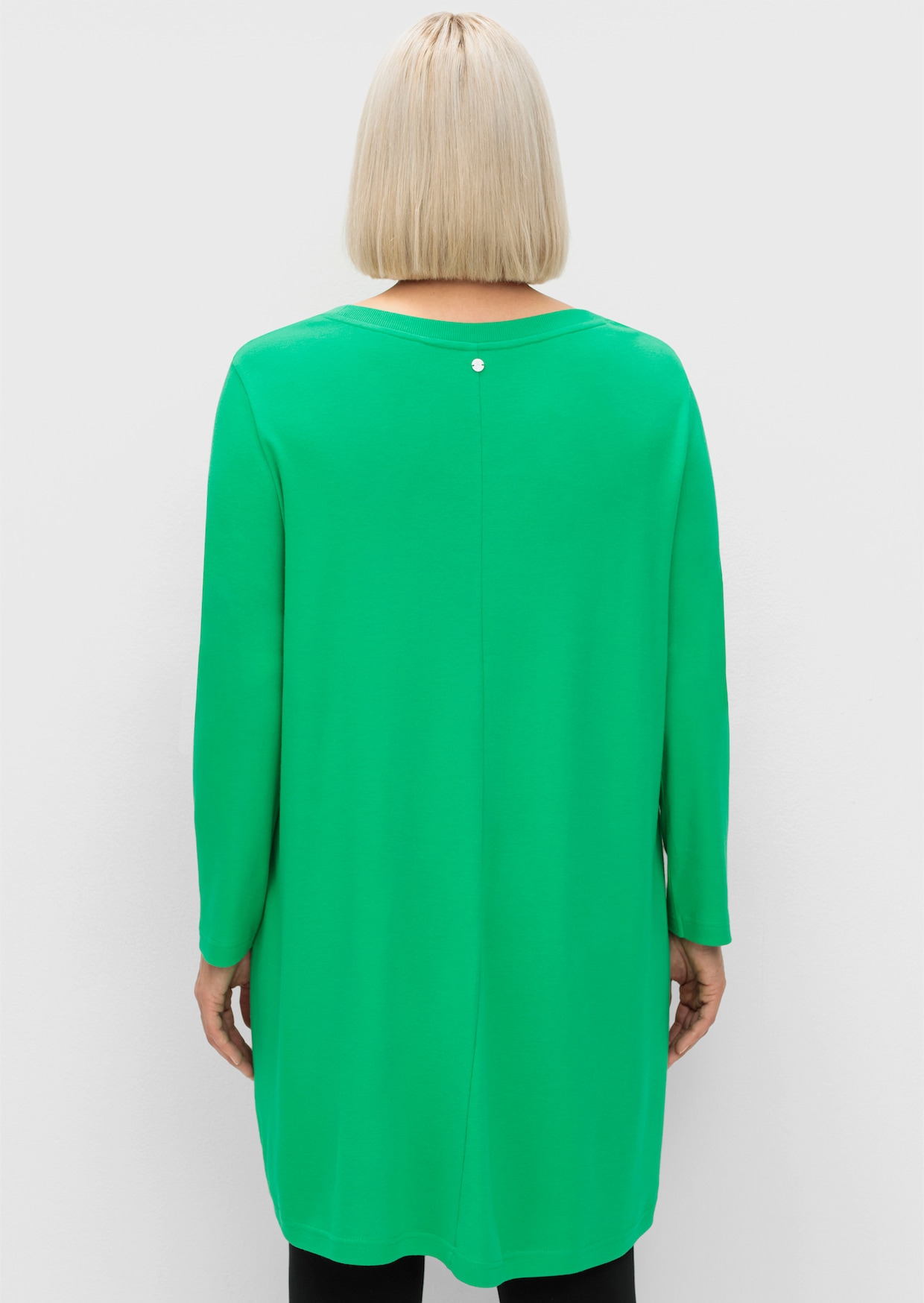 sheego Shirt met lange mouwen - grasgroen