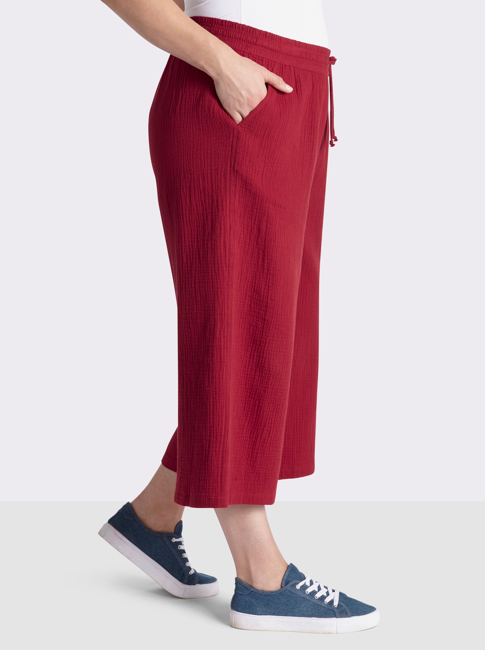 sheego 3/4-Hose in Schlupfform - kirsche