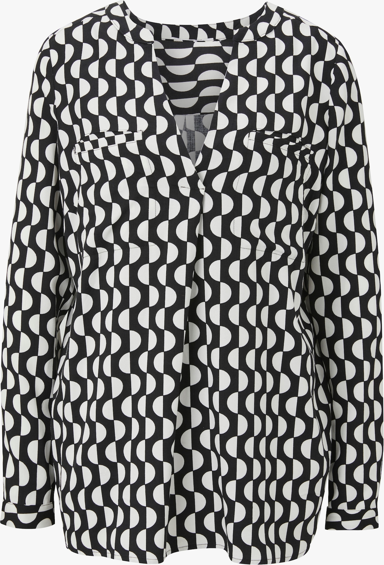 heine Blouse met print - zwart/ecru