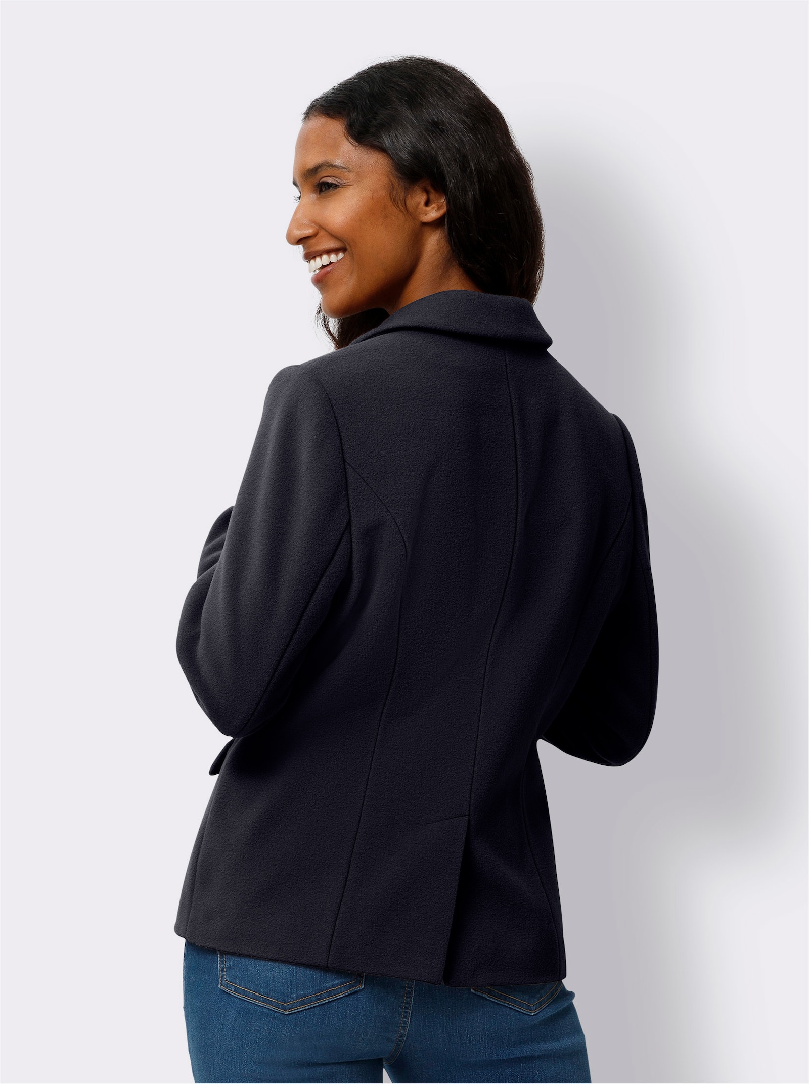 heine Blazer mit hohem Wollanteil - marine